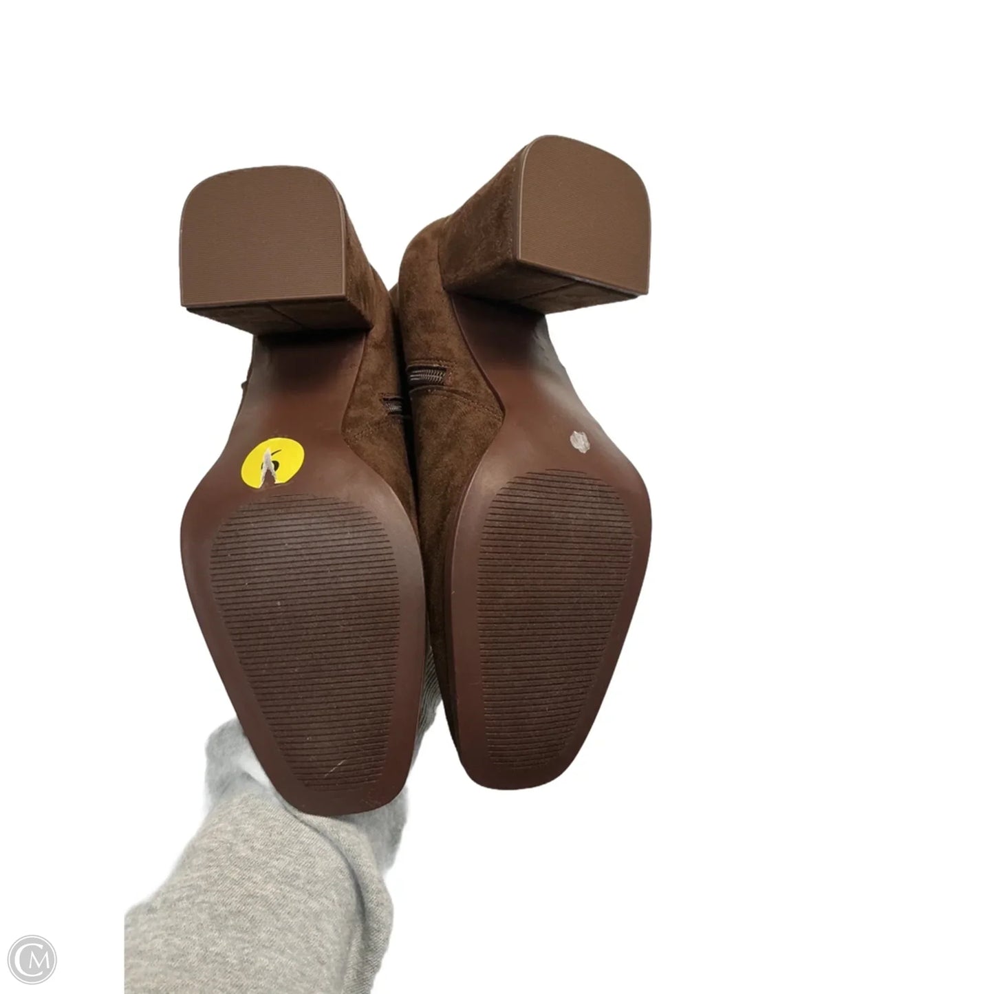 Boots Ankle Heels By Madden Girl In Brown, Size: 9