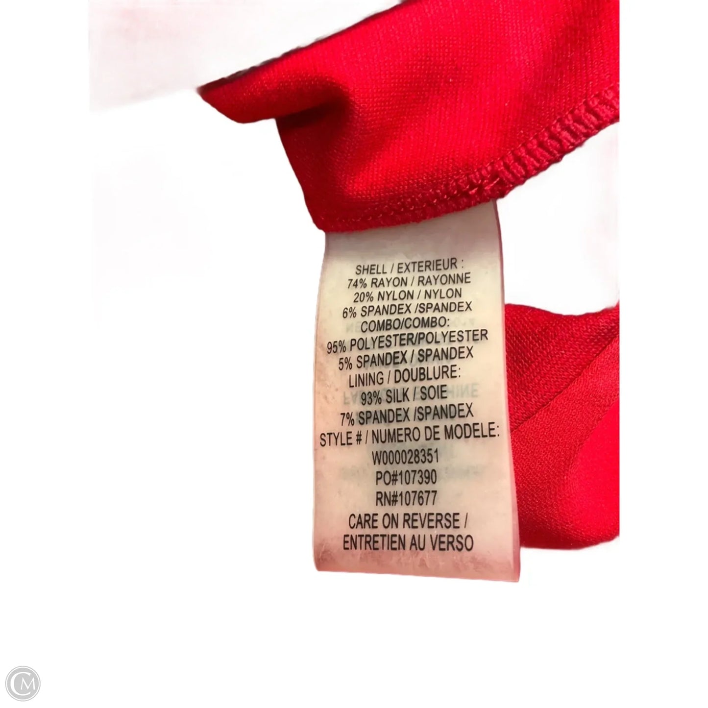 Top Long Sleeve Designer By Alice + Olivia In Red, Size: S