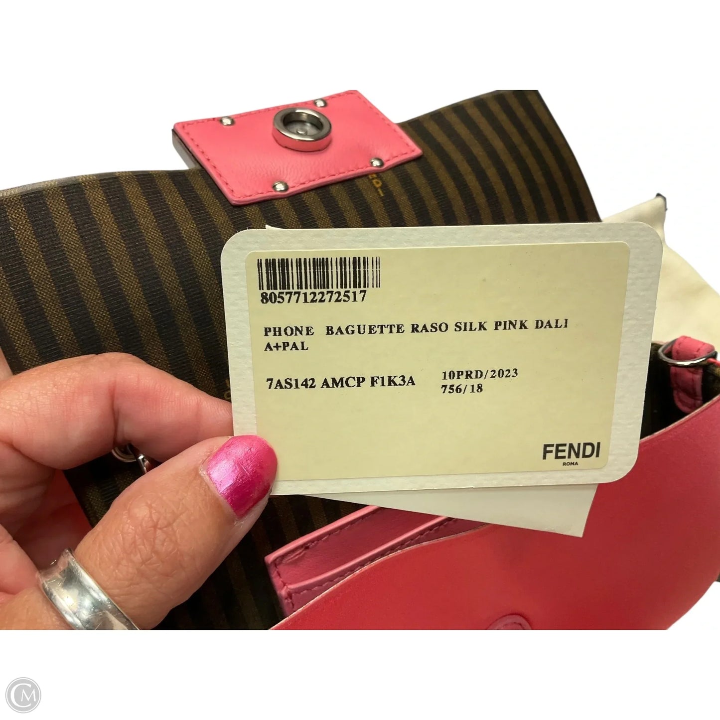 Handbag Luxury Designer By Fendi, Size: Small