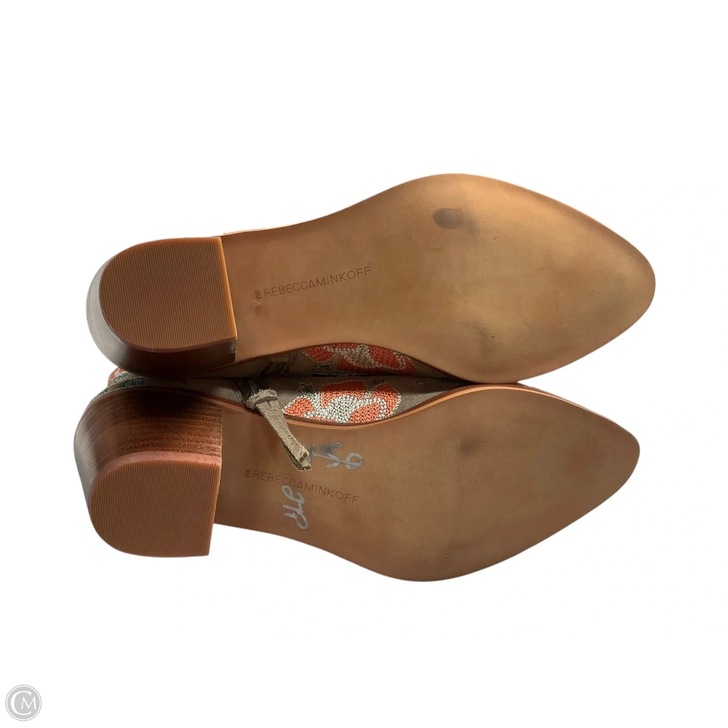 Boots Designer By Rebecca Minkoff In Taupe, Size: 9