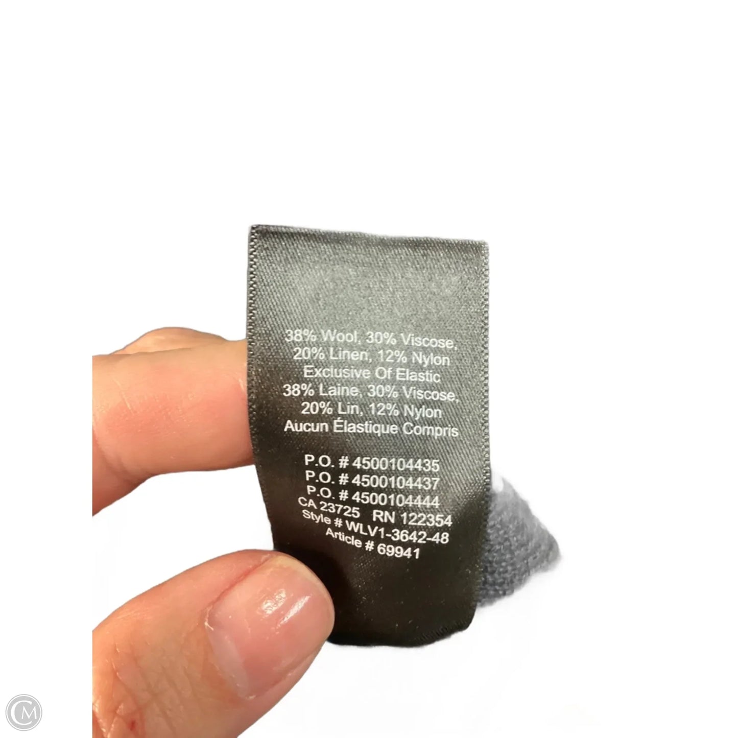 Top Long Sleeve By Babaton In Grey, Size: M