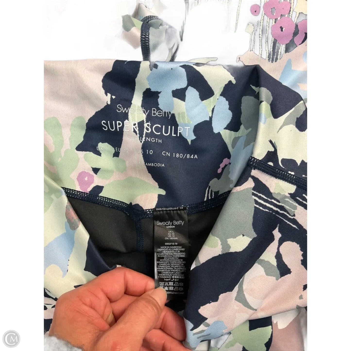 Athletic Leggings By Sweaty Betty In Blue, Size: M