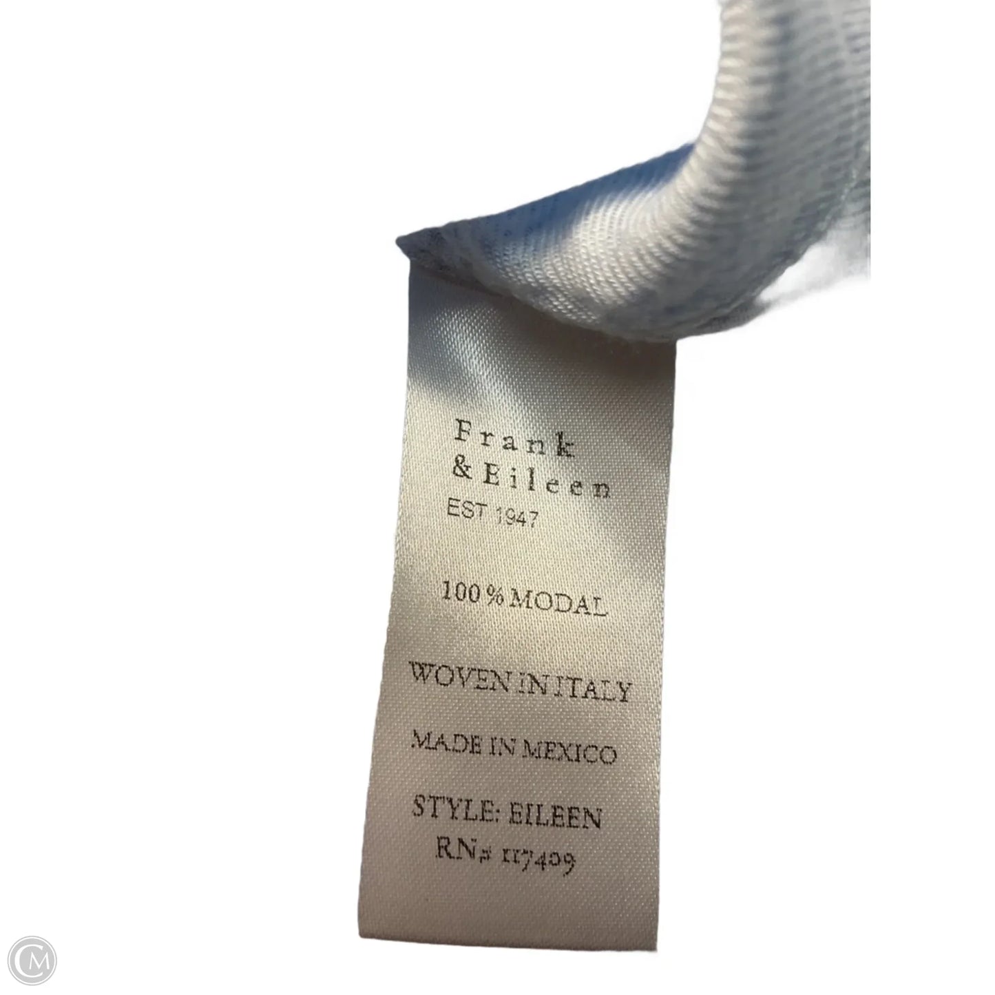 Top Long Sleeve By Frank And Eileen In Blue, Size: Xs