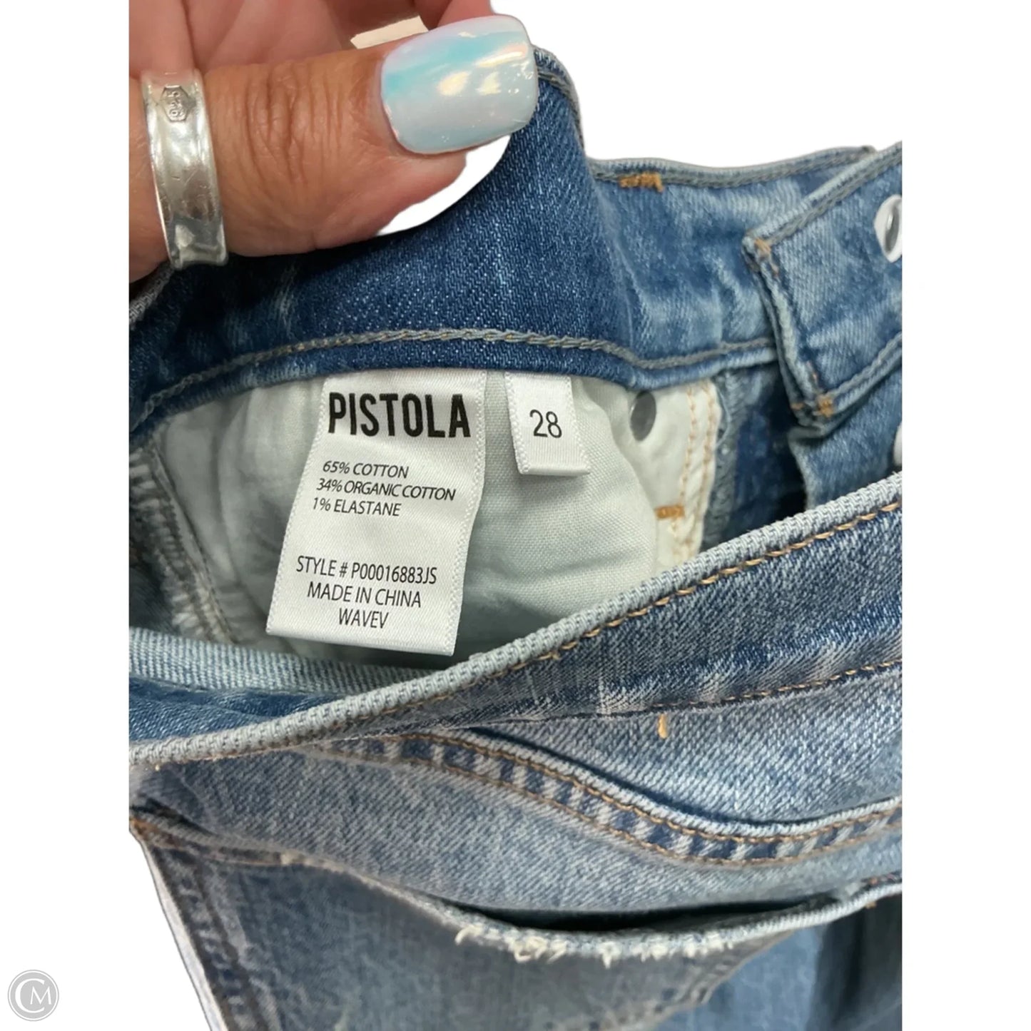 Jeans Skinny By Pistola In Blue Denim, Size: 4