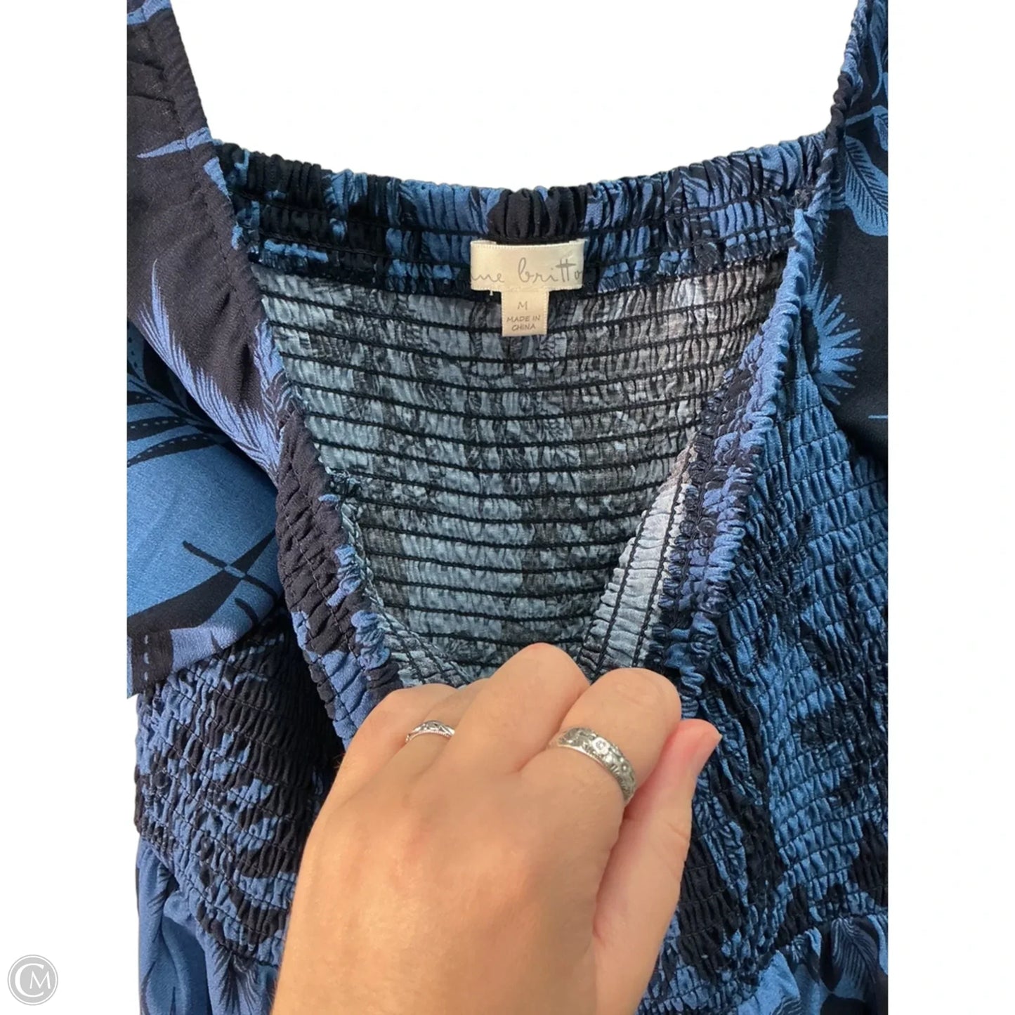 Dress Casual Maxi By Nine Britton In Blue, Size: M