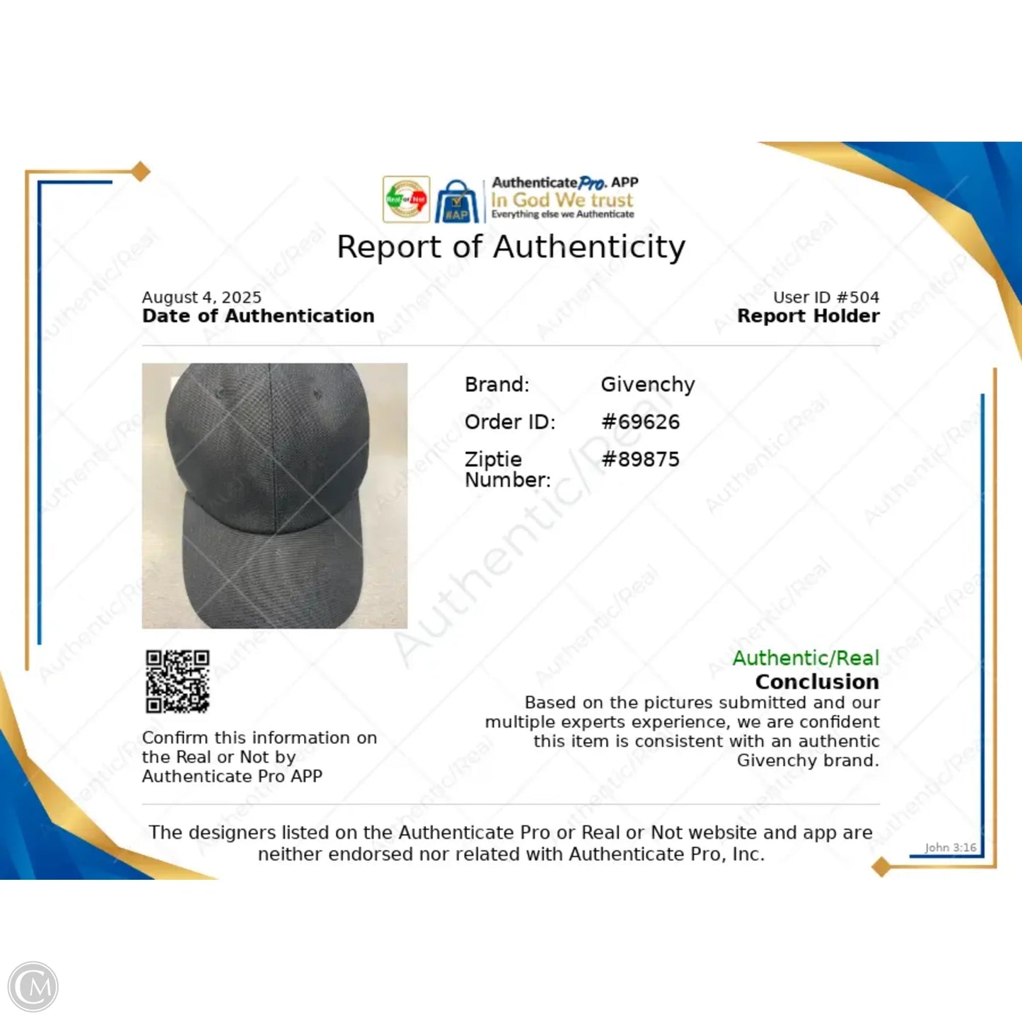 Hat Luxury Designer By Givenchy