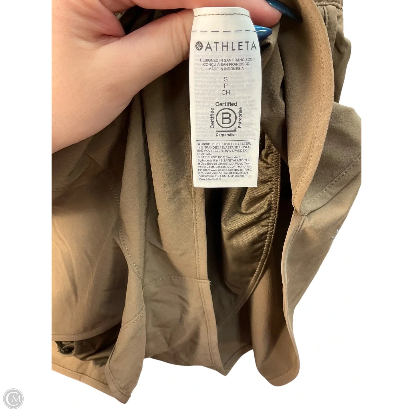 Athletic Shorts By Athleta In Taupe, Size: Sp