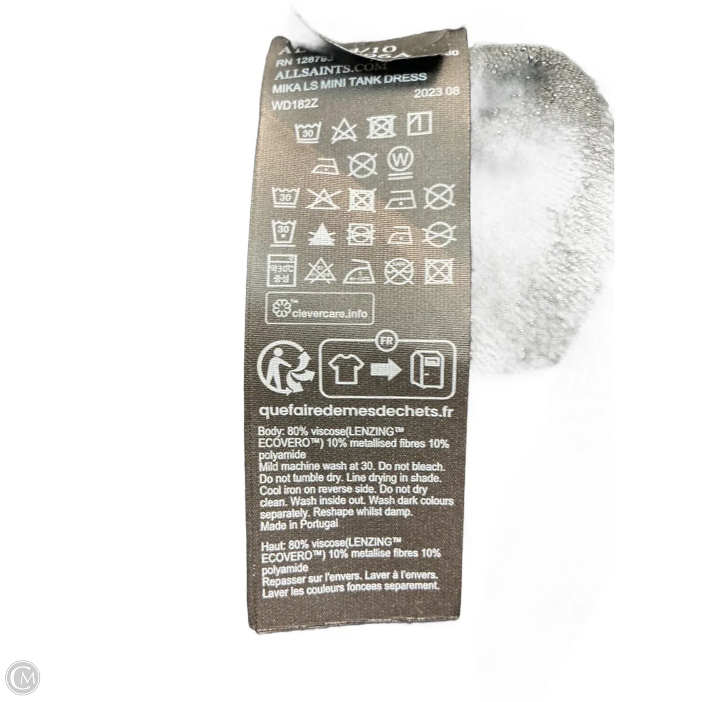 Dress Designer By All Saints In Black, Size: L