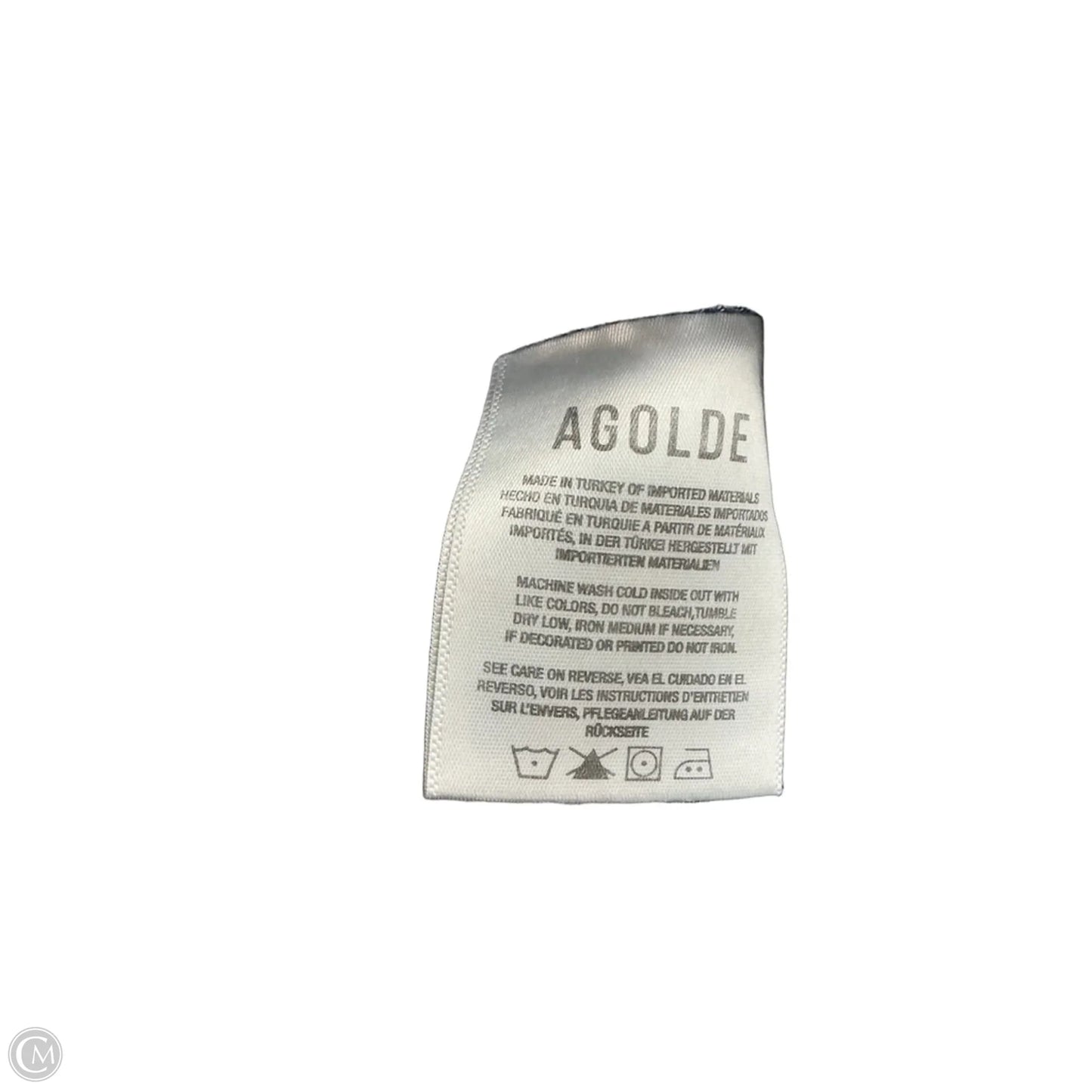 Jeans Cropped By Agolde In Blue, Size: 4