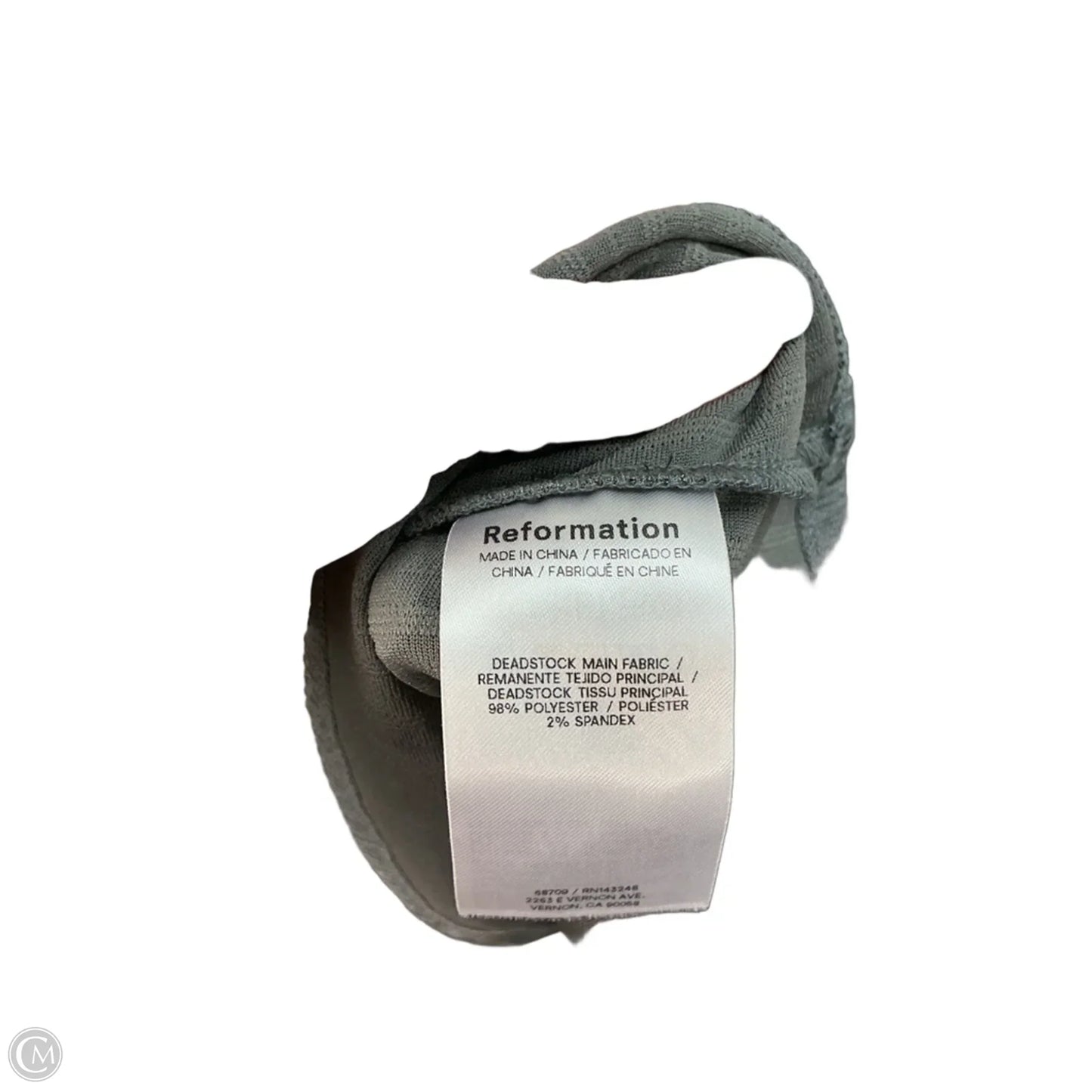 Top Sleeveless By Reformation In Grey, Size: S