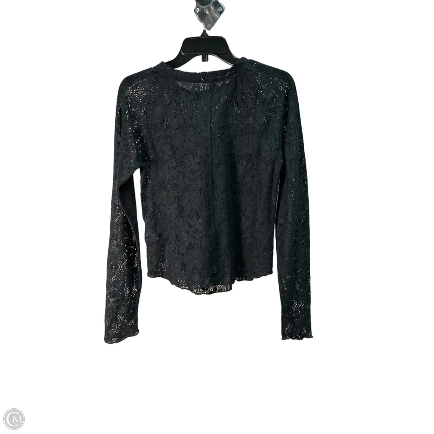 Top Long Sleeve By Free People In Black, Size: M
