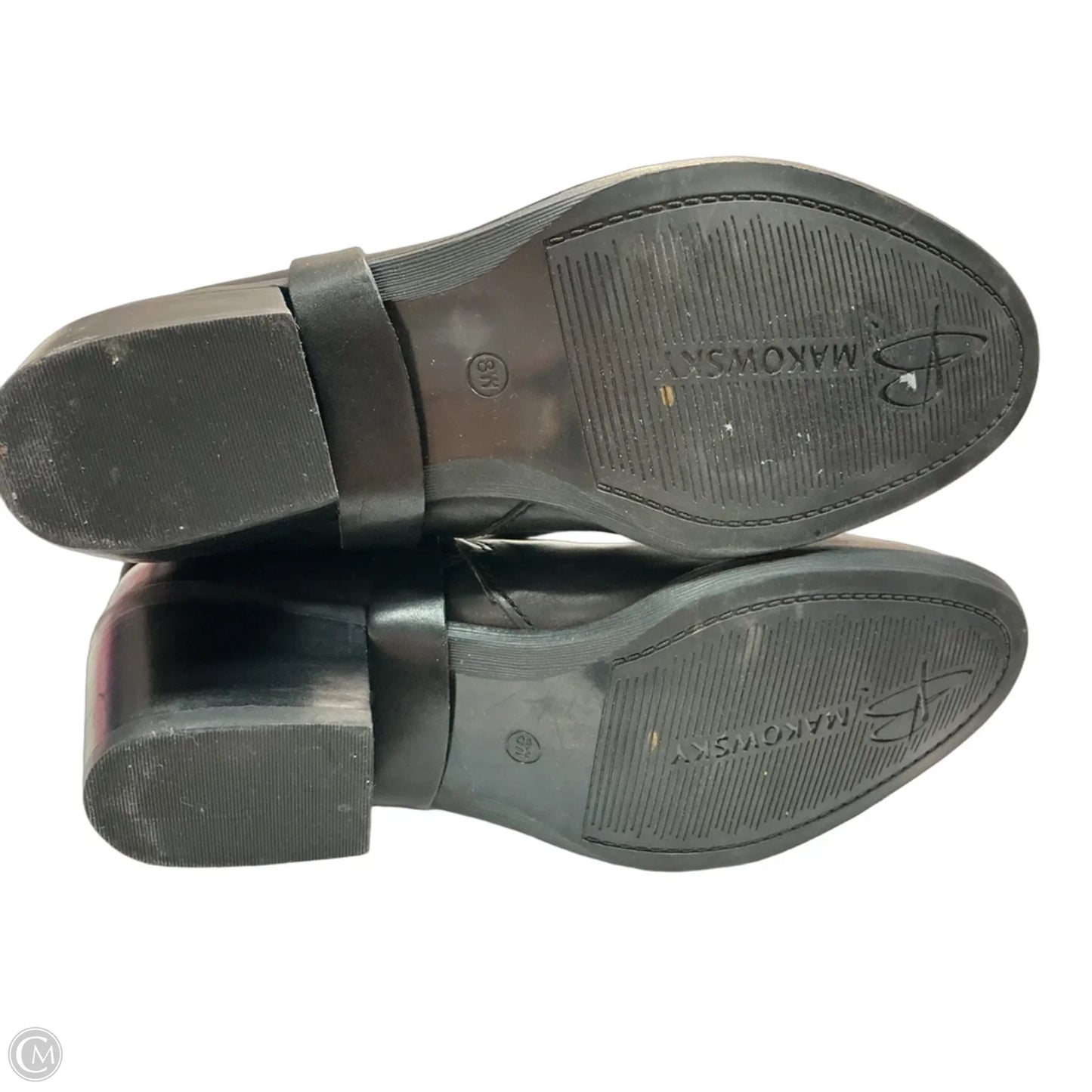 Boots Mid-calf Heels By B. Makowsky In Black, Size: 8