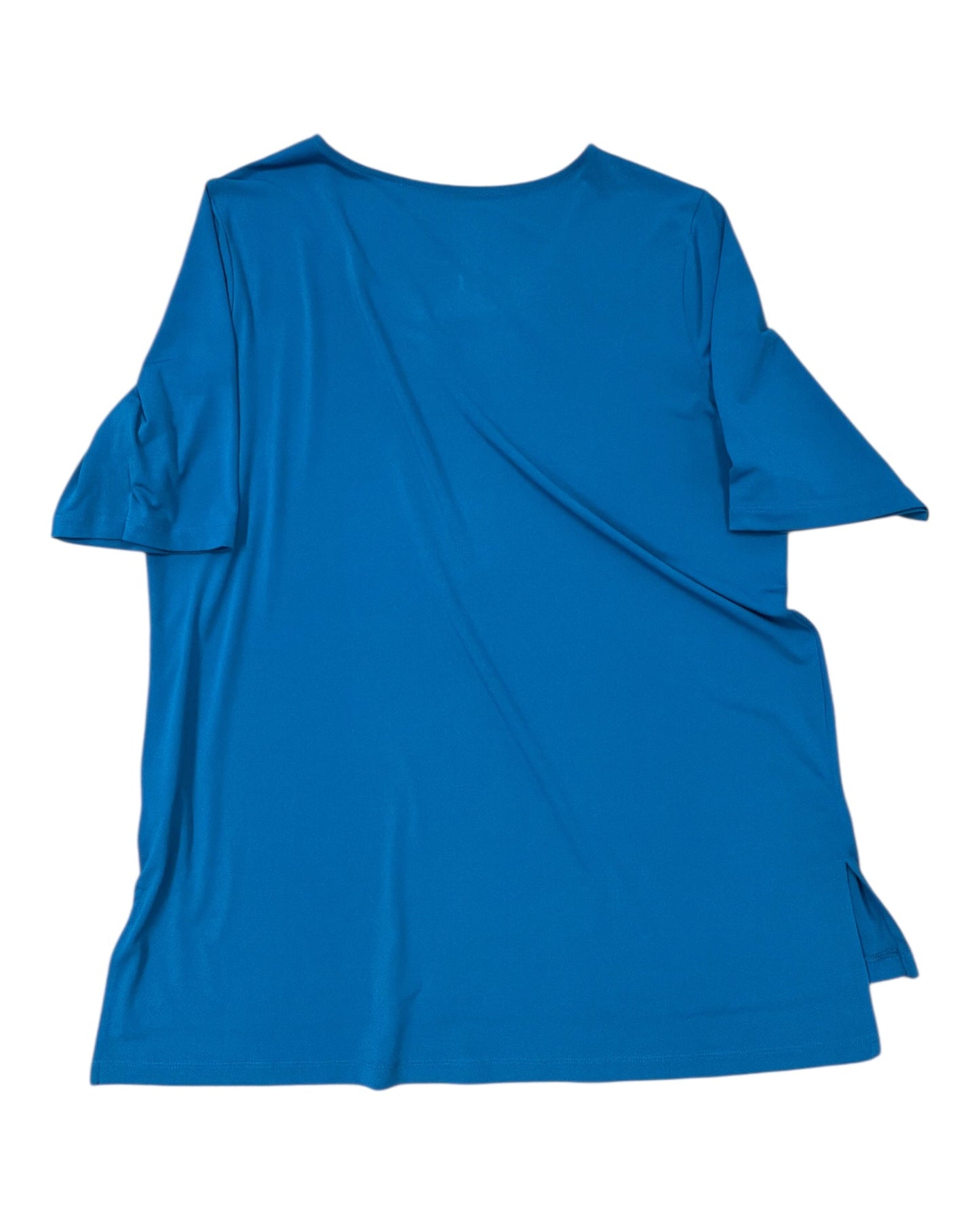 Top Ss By Susan Graver In Teal, Size:L
