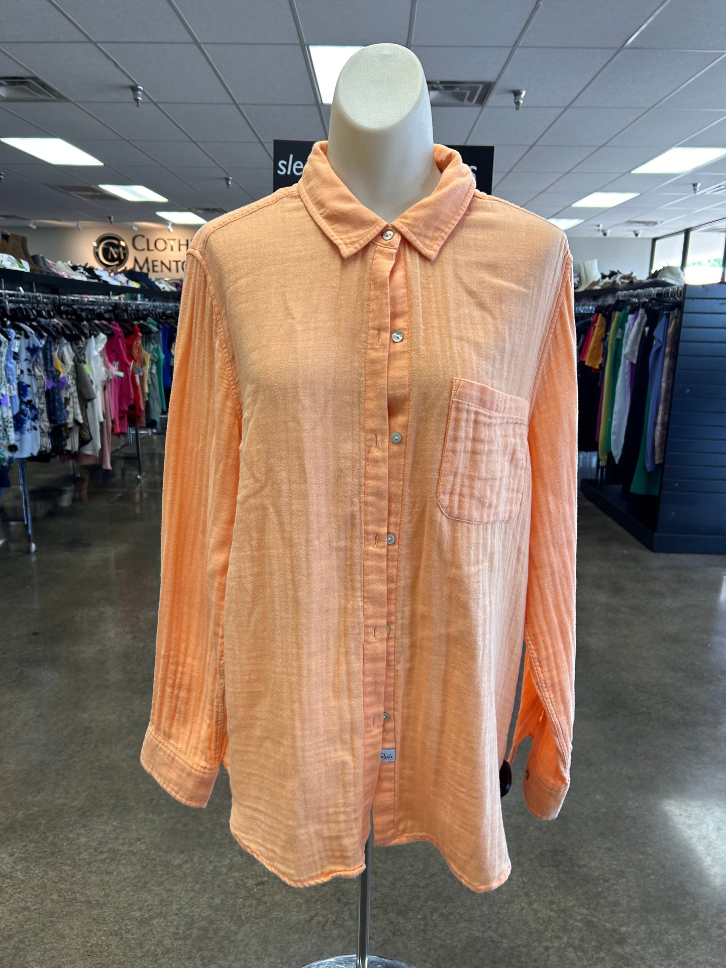 Top Ls By Rails In Orange, Size:L