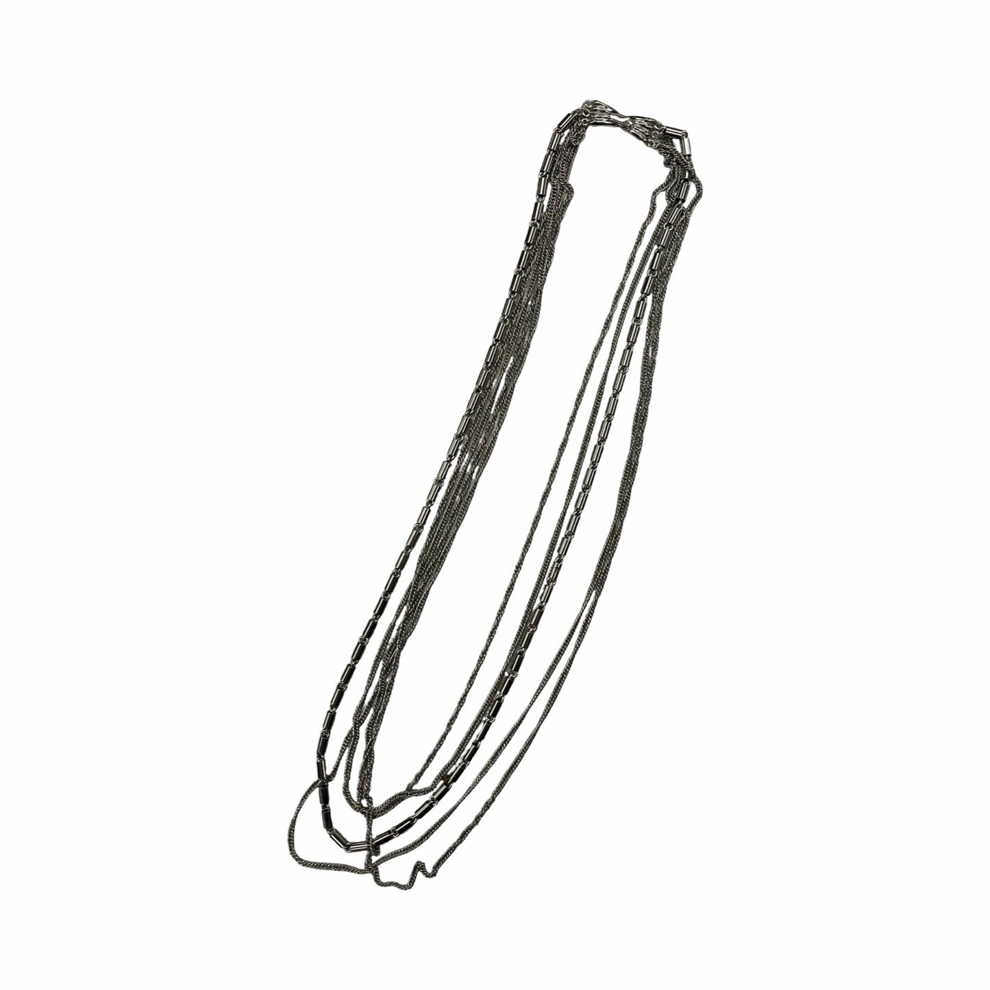 Necklace Layered By Clothes Mentor In Silver