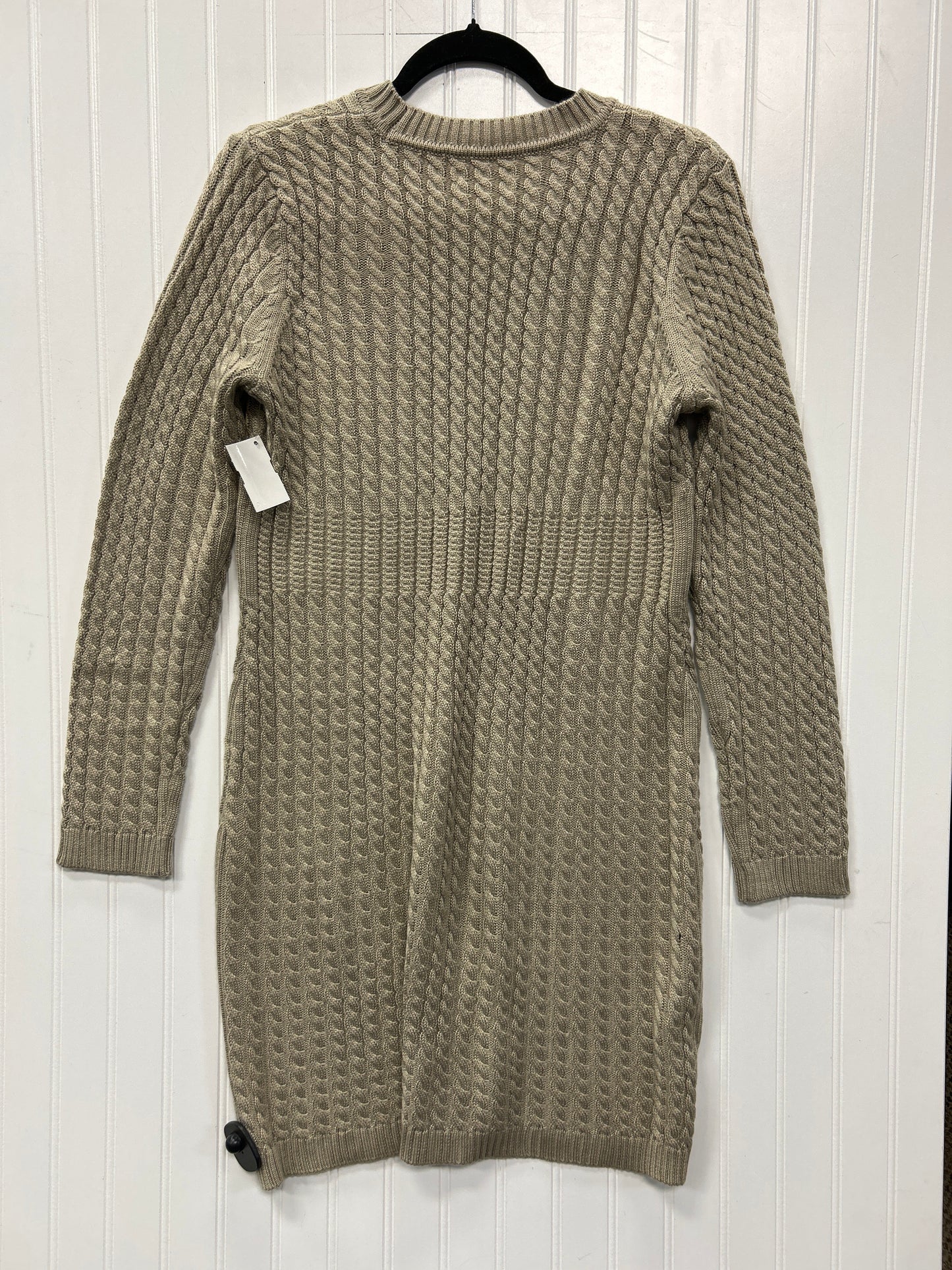 Dress Sweater By Calvin Klein In Tan, Size:L