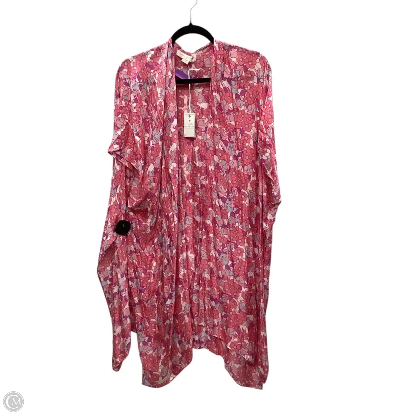 Kimono By Simply Southern In Pink, Size: Osfm