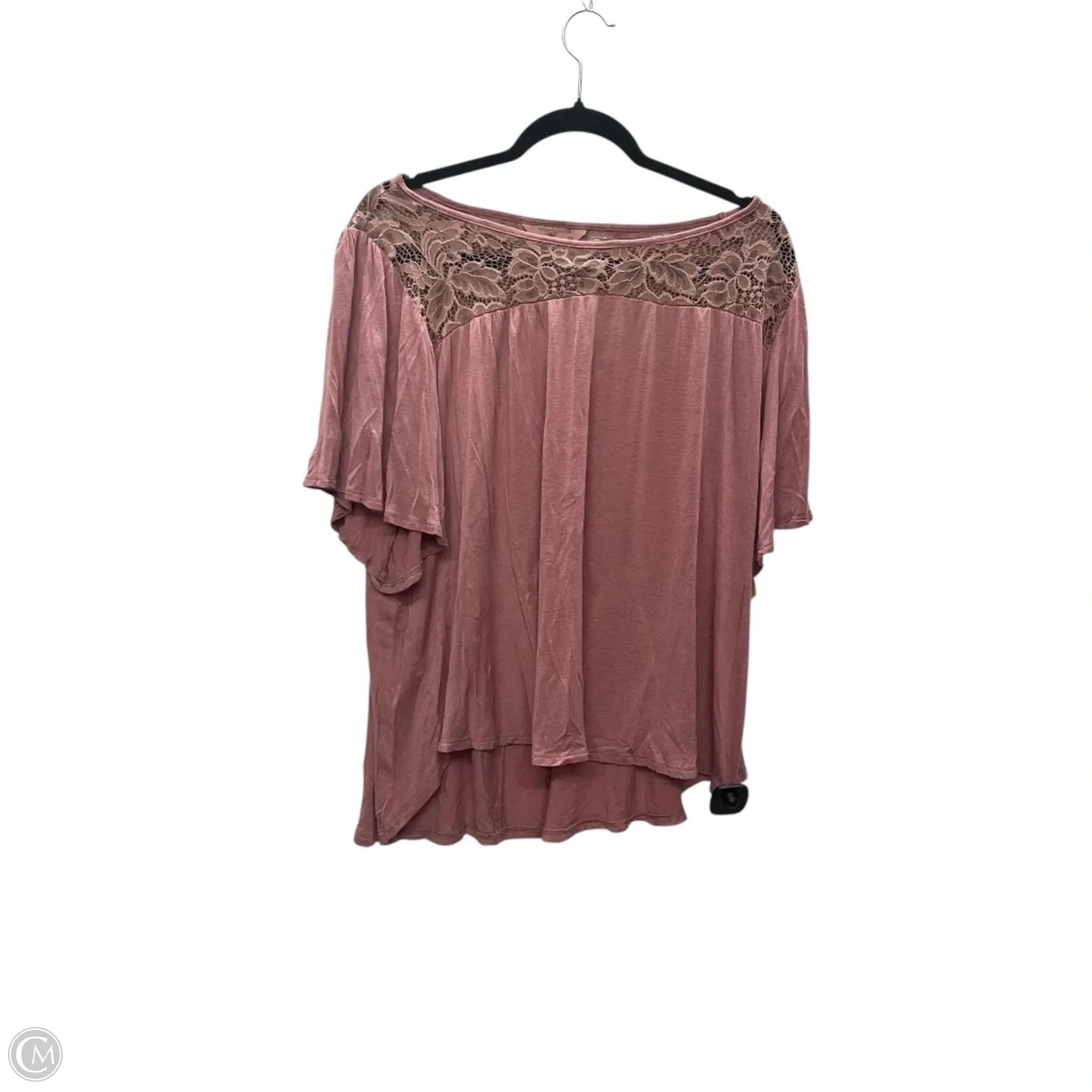 Top Short Sleeve By Sjs In Pink, Size: 2x
