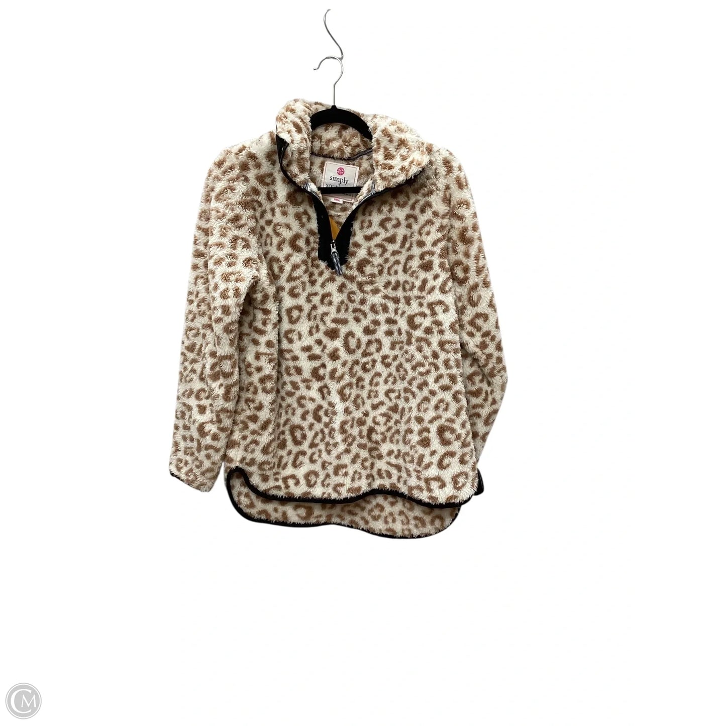 Sweatshirt Collar By Simply Southern In Animal Print, Size: S