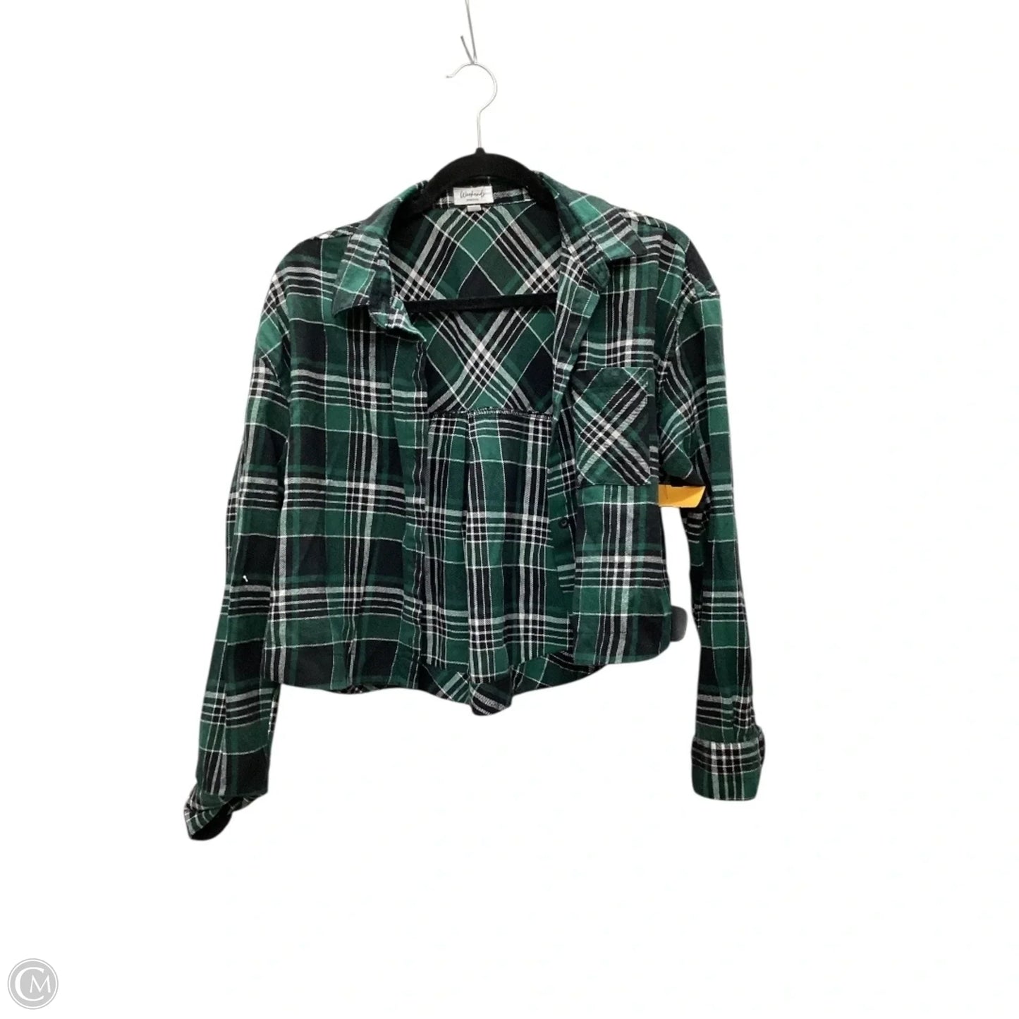 Top Long Sleeve By Clothes Mentor In Green, Size: M