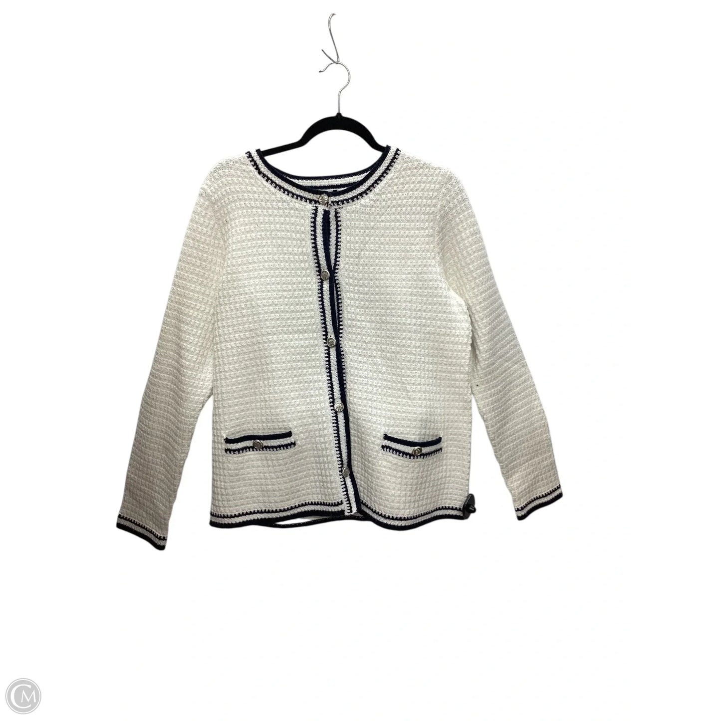 Sweater Cardigan By J. Jill In White, Size: M
