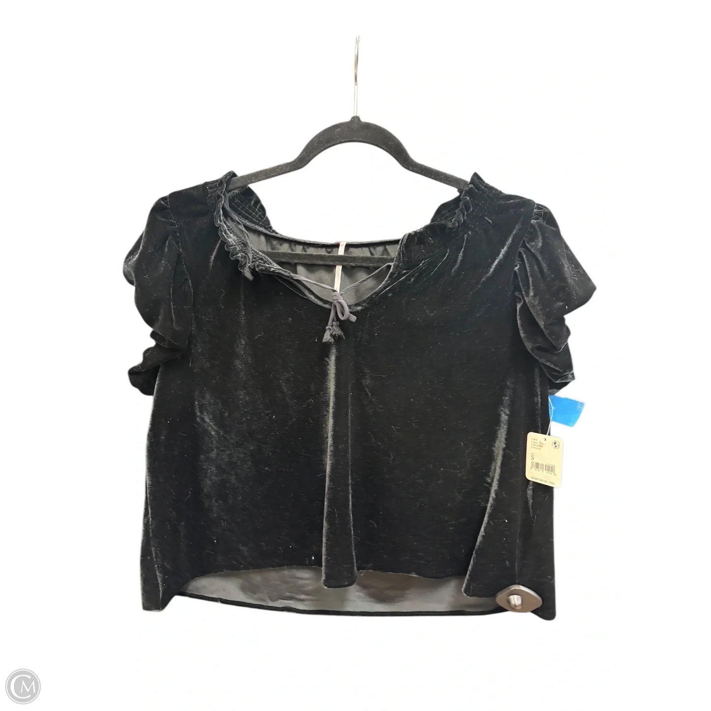 Top Short Sleeve By Free People In Black, Size: S