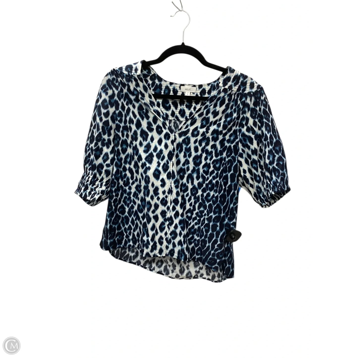 Top Long Sleeve By Alc In Blue, Size: S