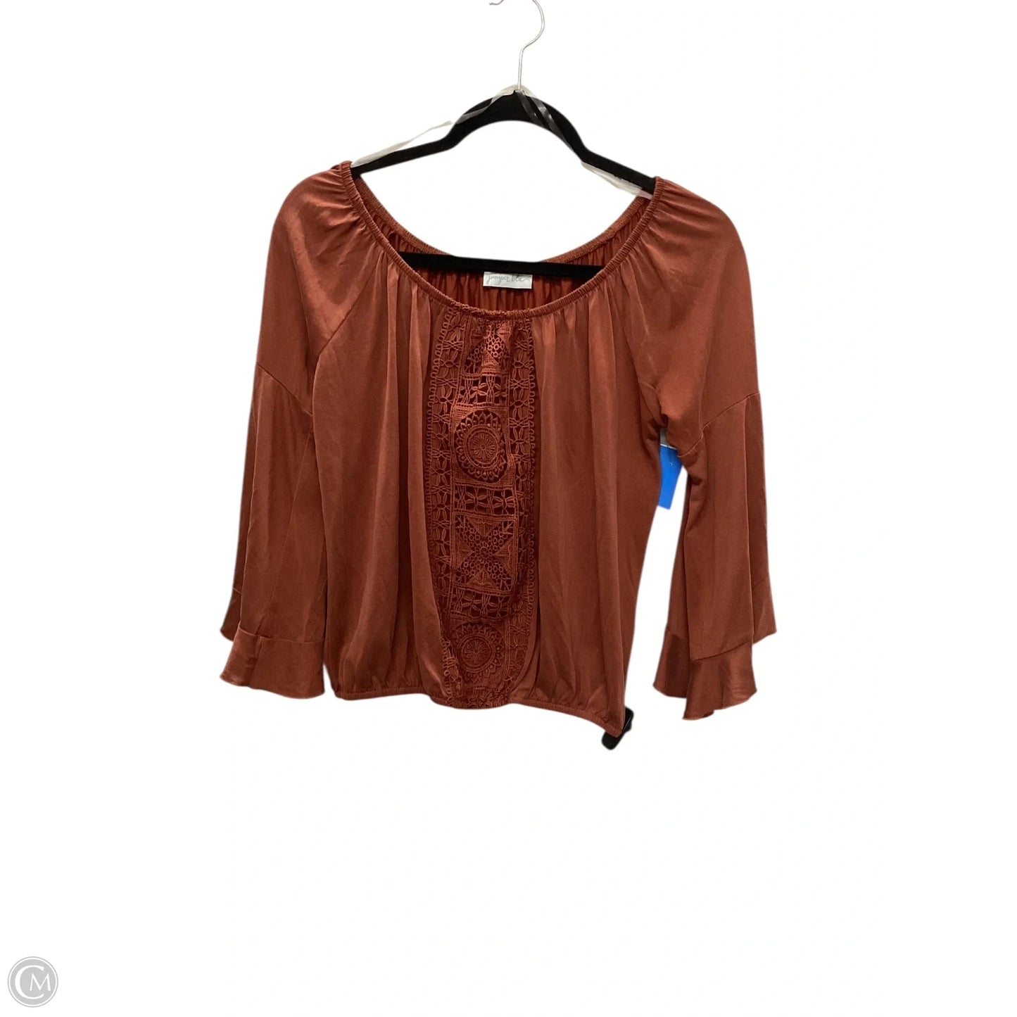Top Long Sleeve By Clothes Mentor In Orange, Size: S