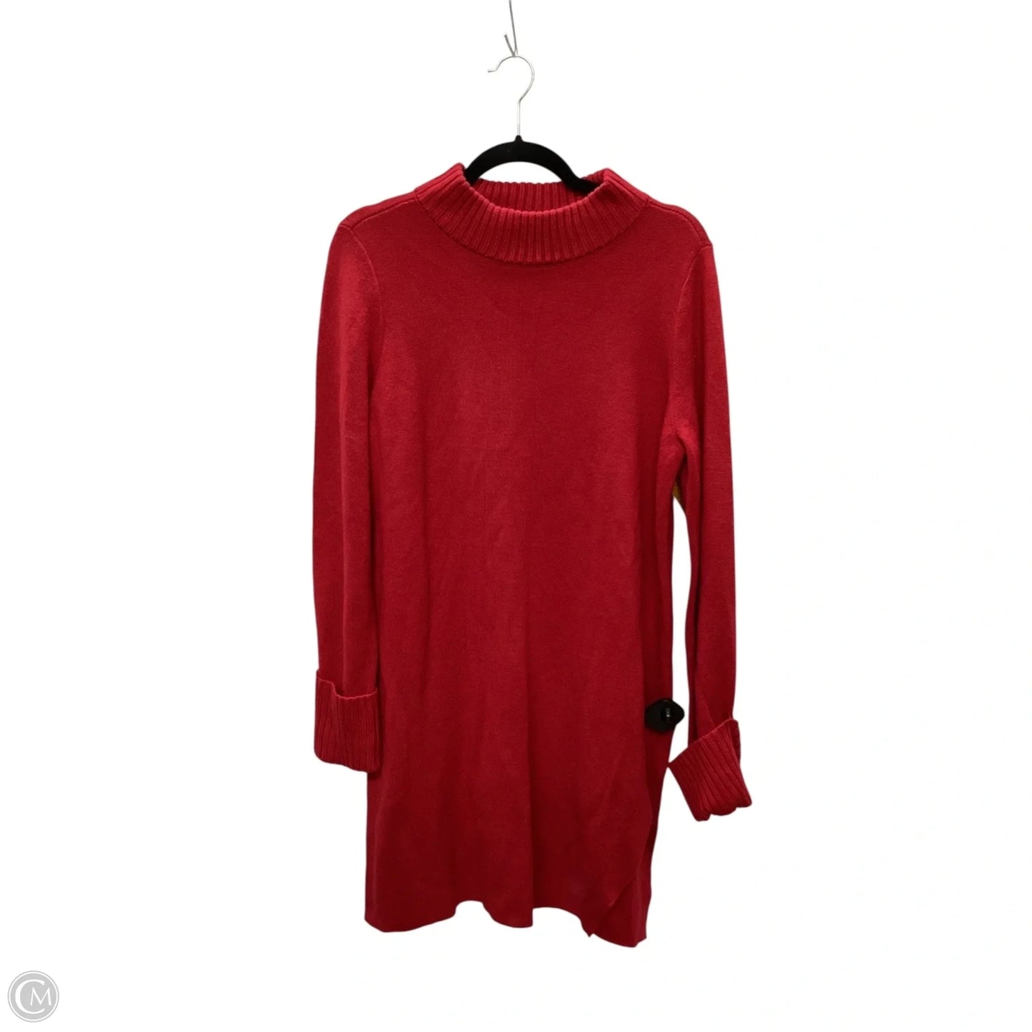 Dress Sweater By Chicos In Red, Size: M