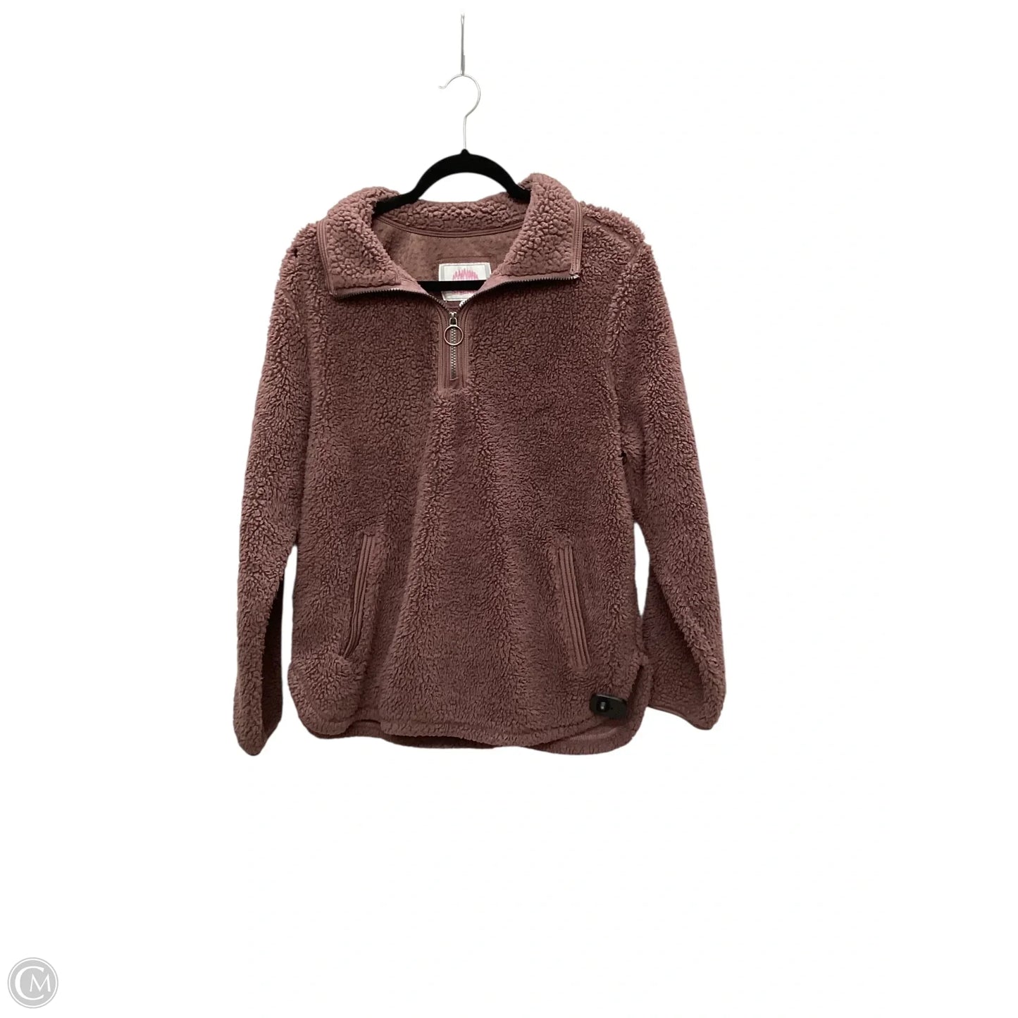 Jacket Faux Fur & Sherpa By Clothes Mentor In Purple, Size: L