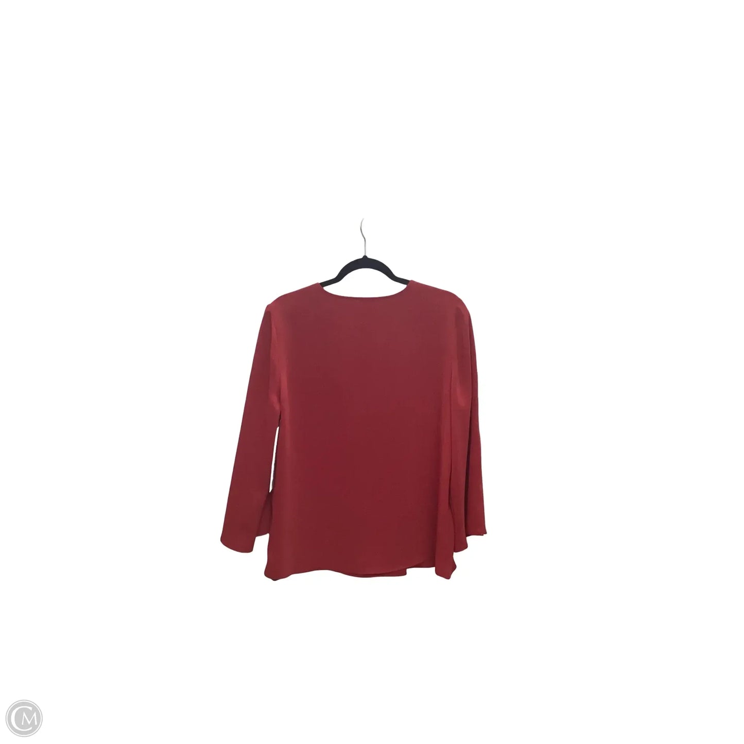 Blouse Long Sleeve By Chicos In Red, Size: M