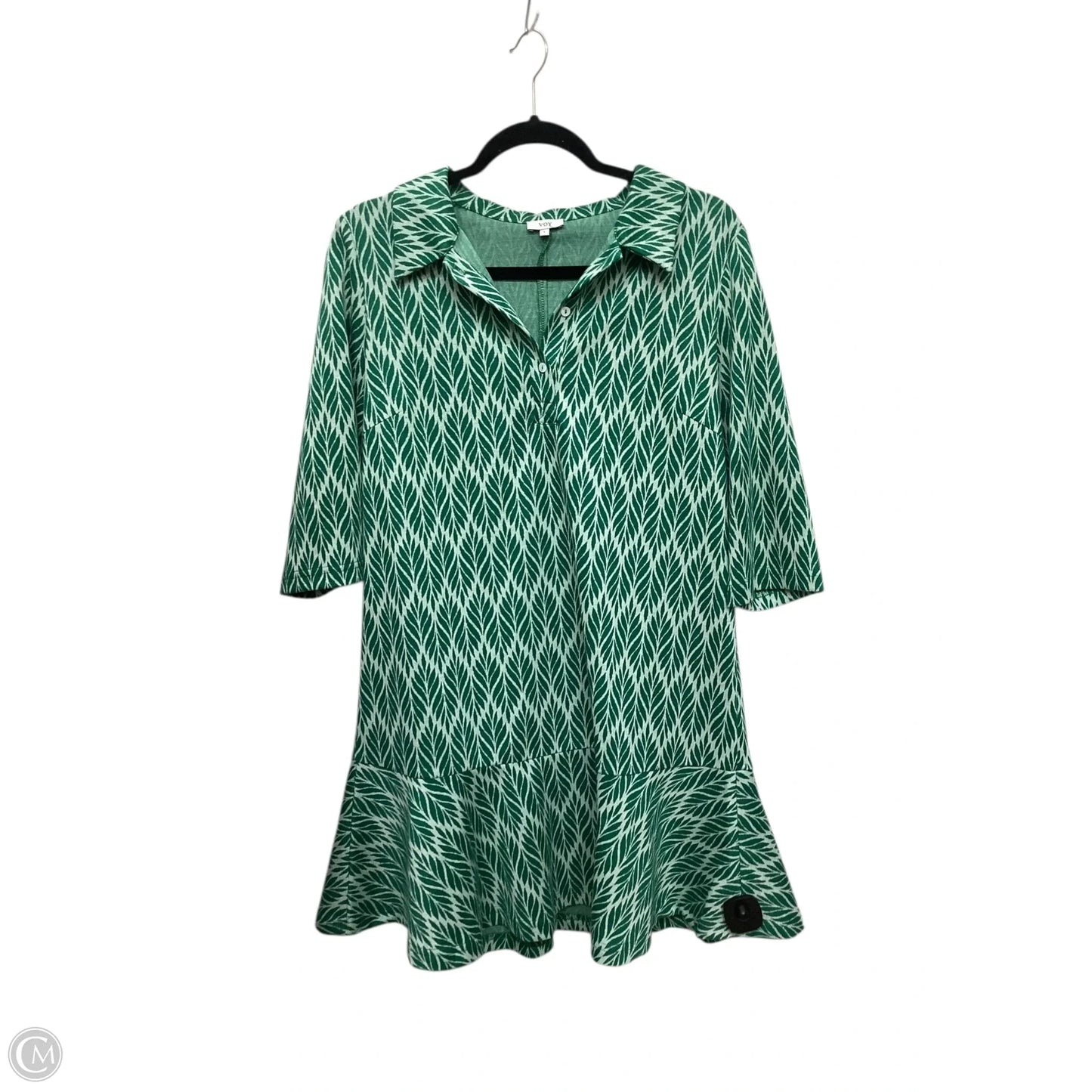 Dress Casual Midi By Voy In Green, Size: S