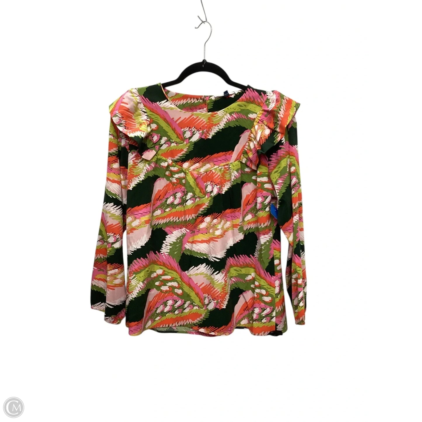 Blouse Long Sleeve By Michelle Mcdowell In Tropical Print, Size: S