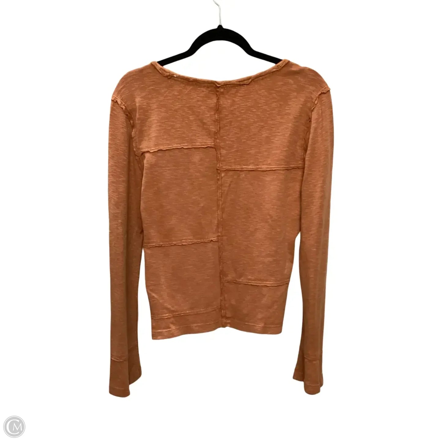 Blouse Long Sleeve By Pilcro In Orange, Size: L