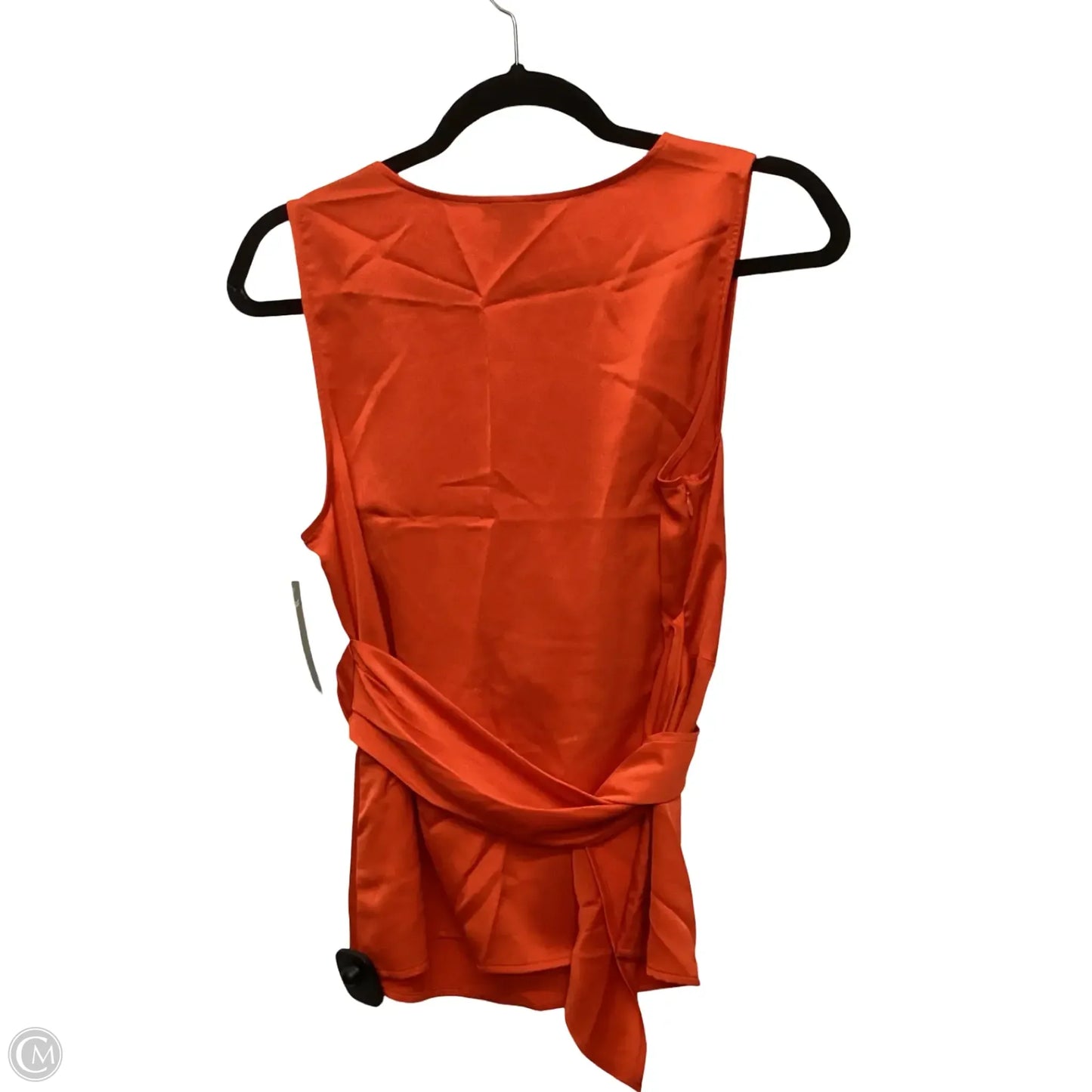 Designer Blouse Sleeveless By Halogen In Orange, Size: M