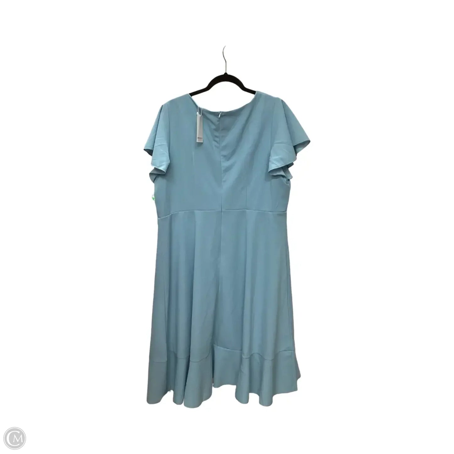 Dress Party Midi By Clothes Mentor In Blue, Size: 3x