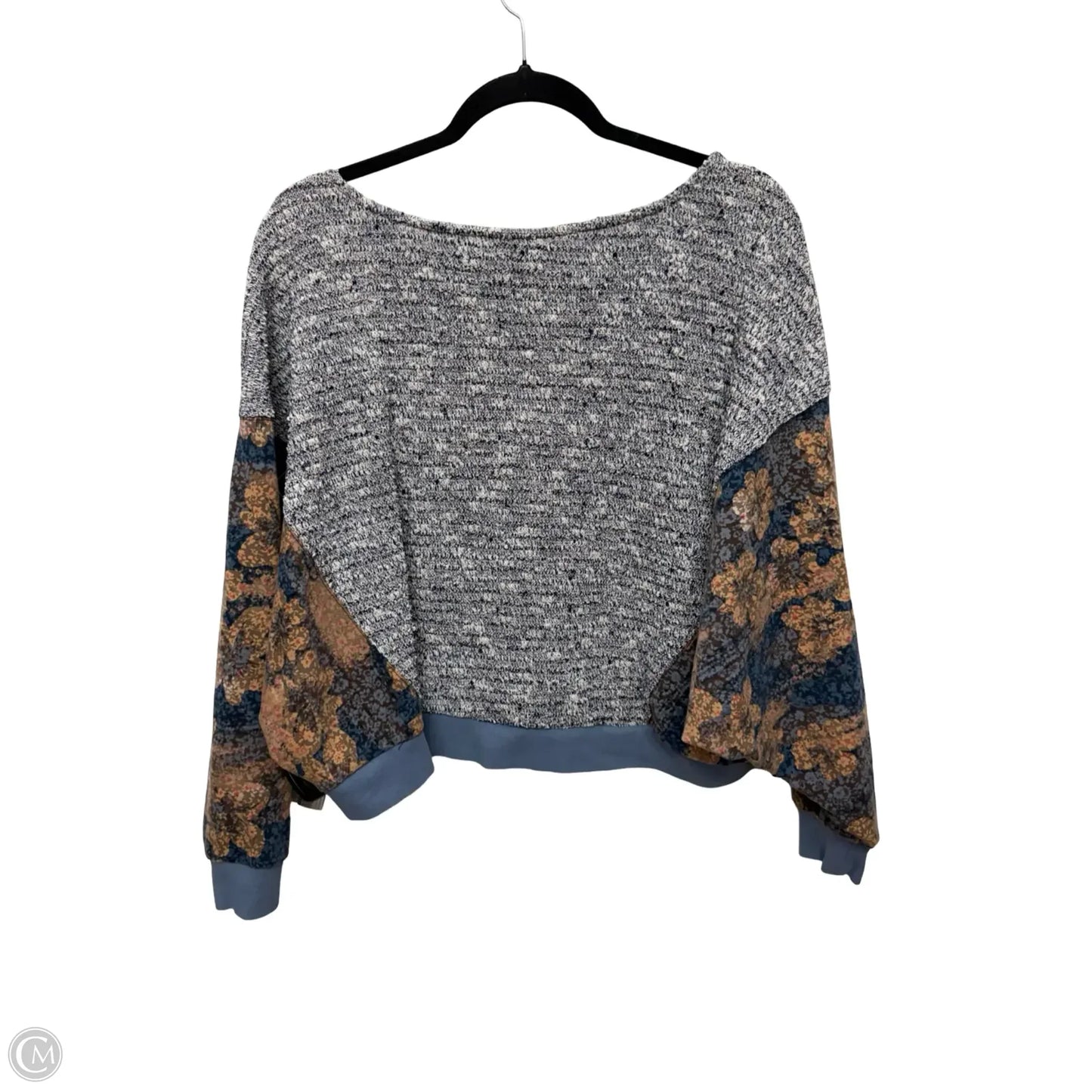 Blouse Long Sleeve By Saturday/sunday In Blue, Size: S