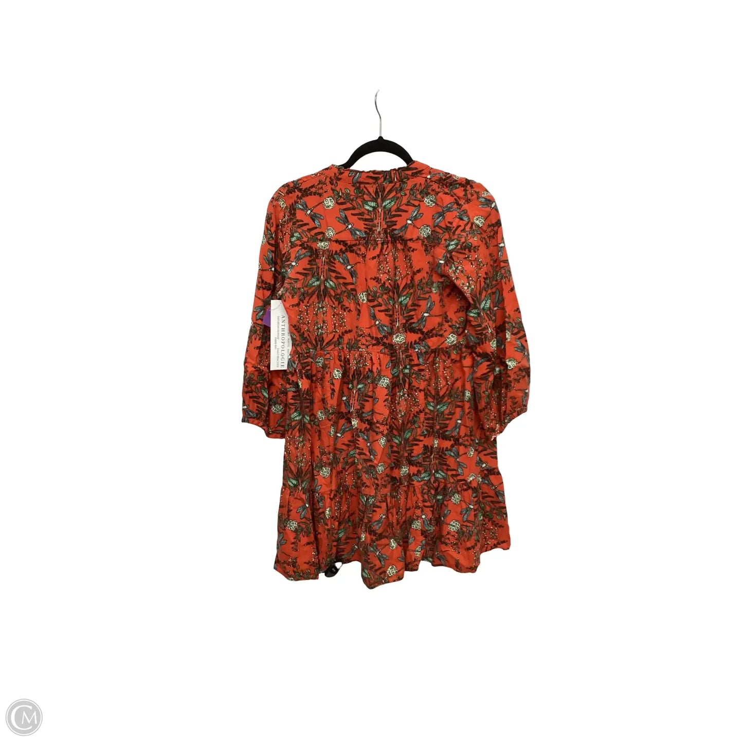 Dress Casual Short By Anthropologie In Orange, Size: Xs