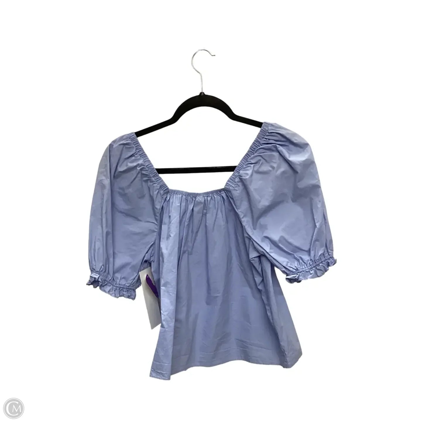 Blouse Short Sleeve By English Factory In Blue, Size: S