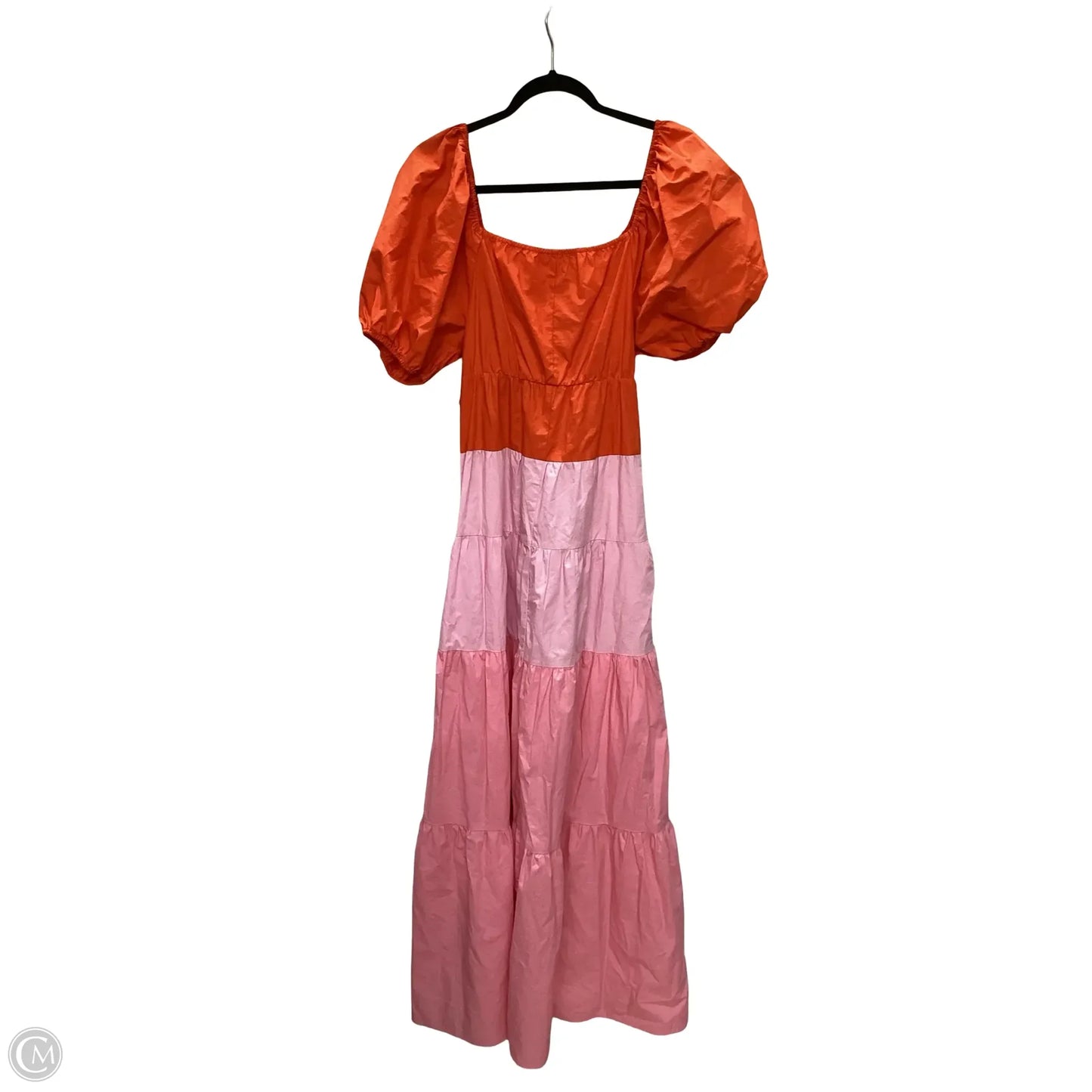 Dress Casual Maxi By Ces Femme In Orange & Pink, Size: L