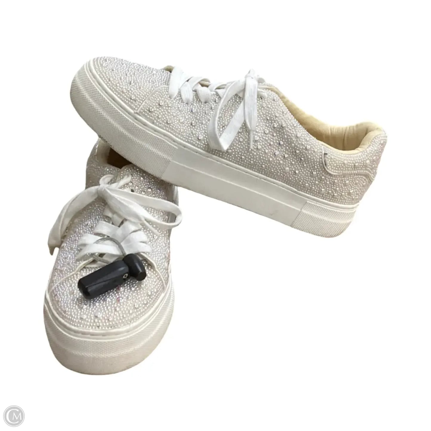 Shoes Sneakers By Betsey Johnson In White, Size: 8