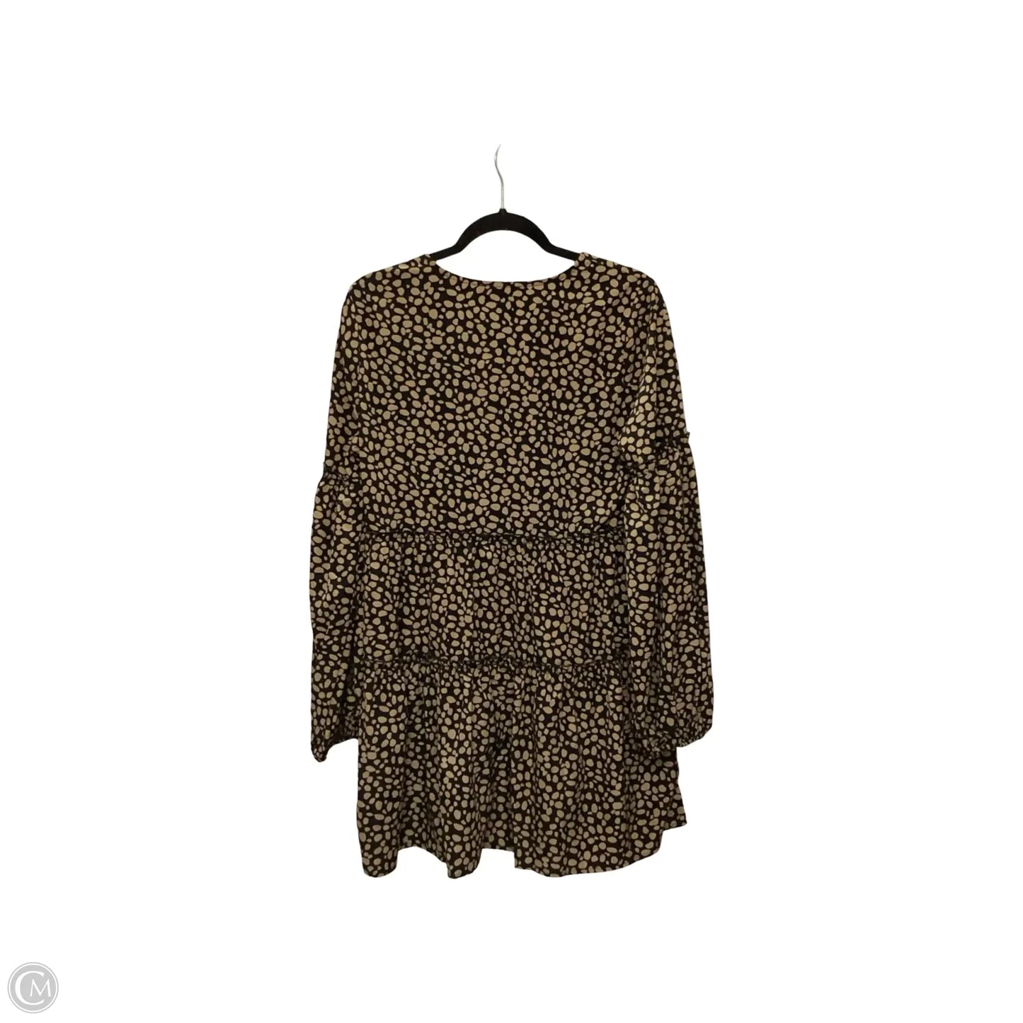Dress Casual Short By Loveriche In Black & Brown, Size: L