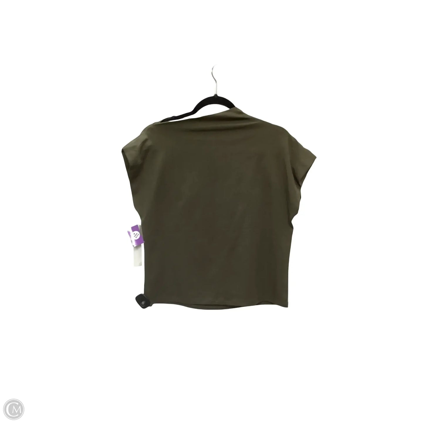 Designer Blouse Short Sleeve By Modern Citizen In Green, Size: S