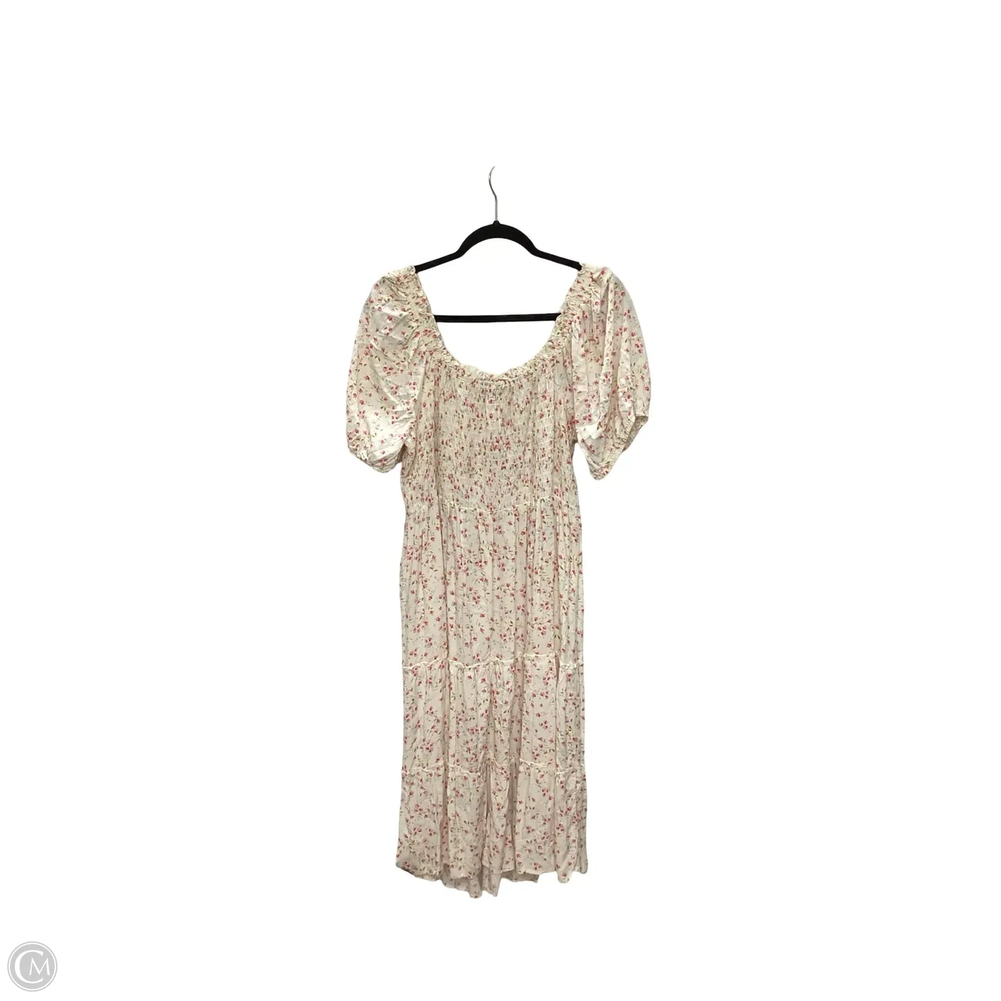 Dress Casual Midi By As U Wish In Floral Print, Size: 1x