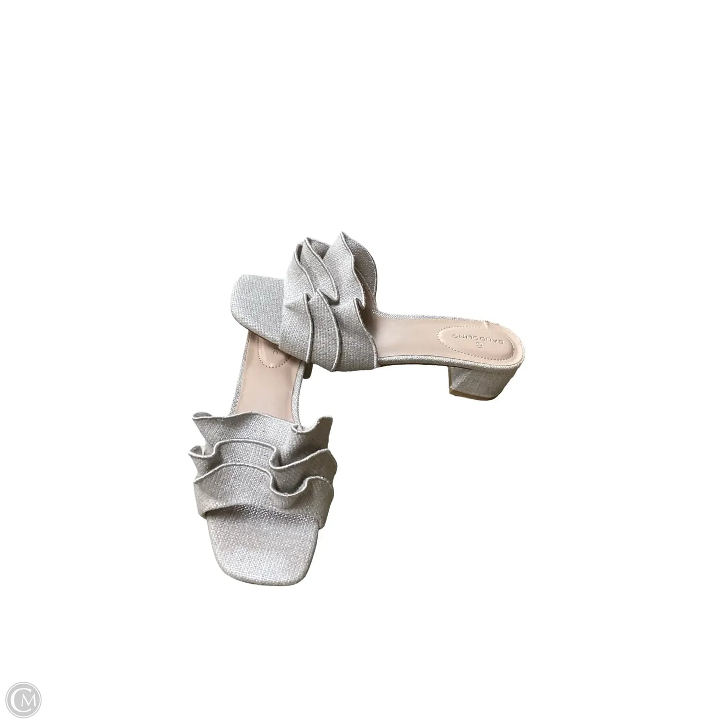 Sandals Heels Block By Bandolino In Tan, Size: 9