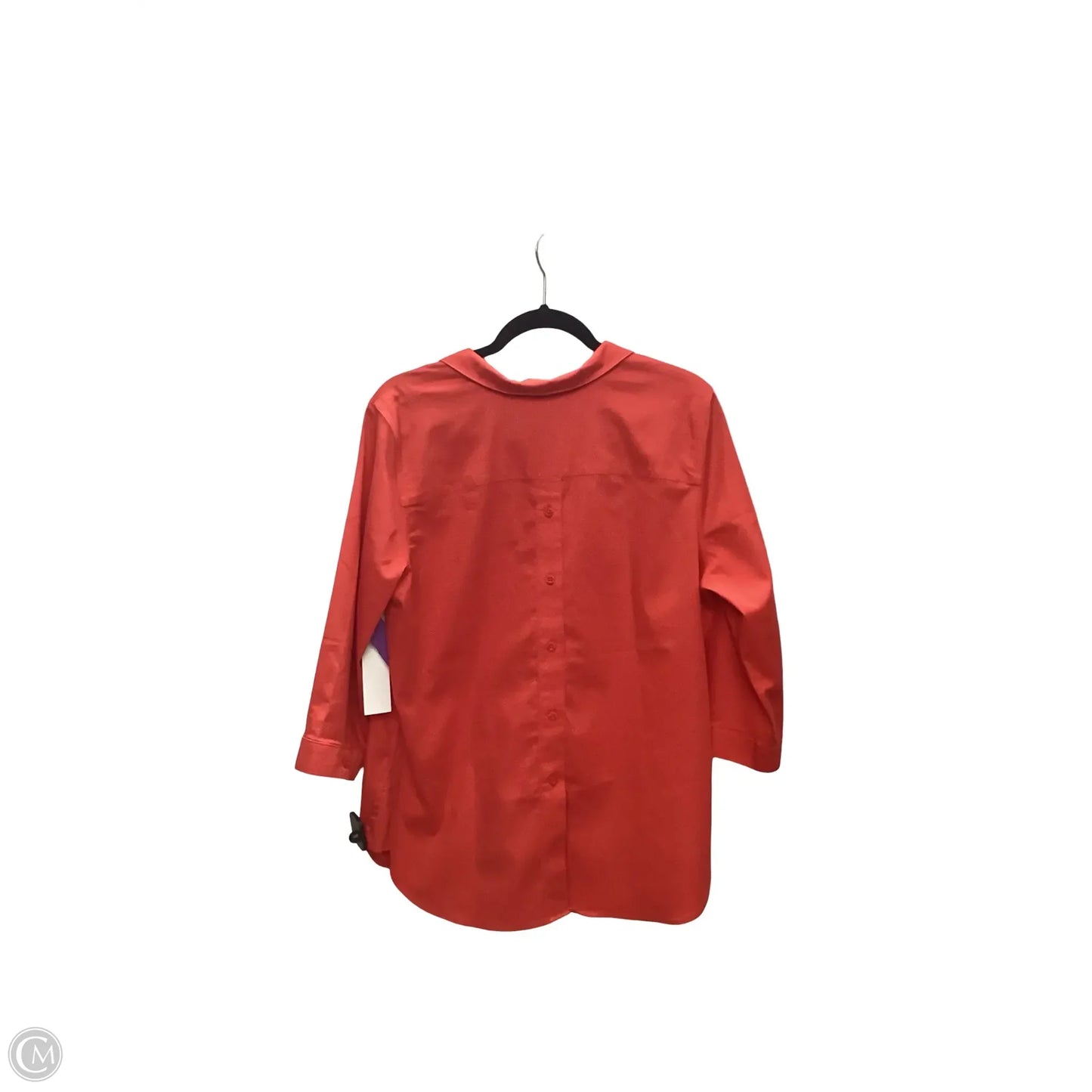 Blouse 3/4 Sleeve By Chicos In Red, Size: 10