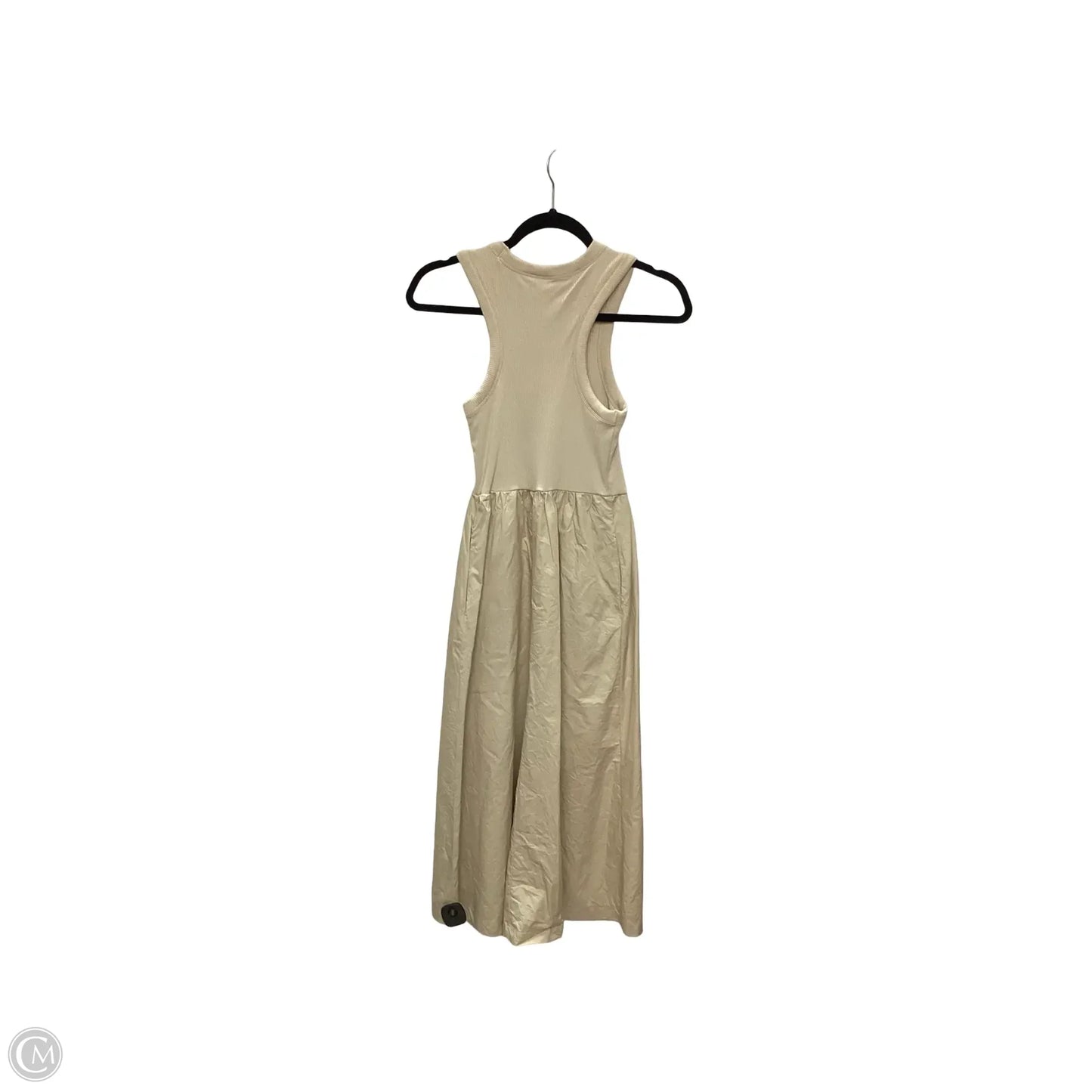 Dress Casual Midi By Old Navy In Tan, Size: S