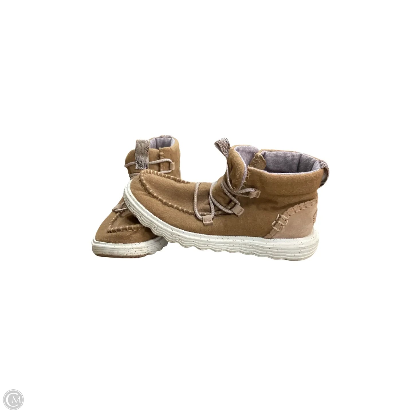 Shoes Sneakers By Hey Dude In Brown, Size: 8