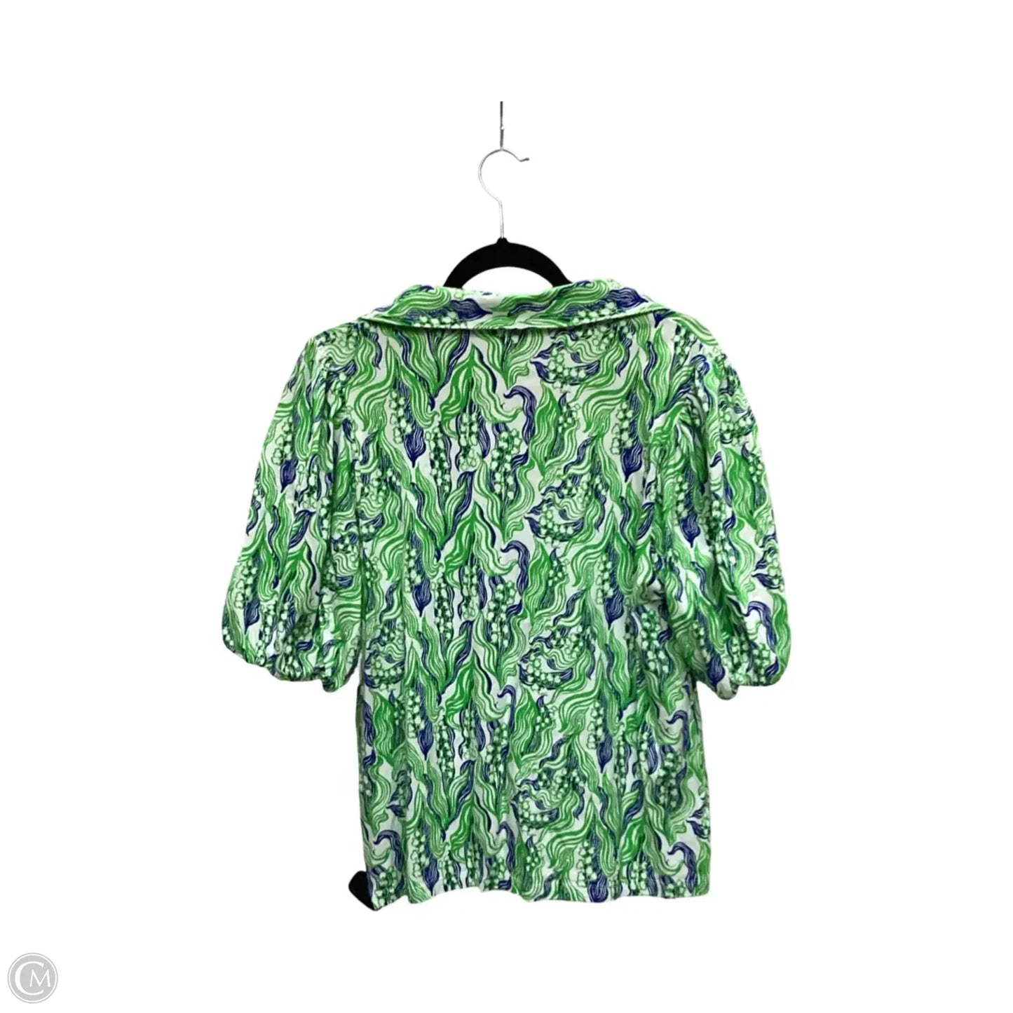 Blouse Designer By Lilly Pulitzer In Green, Size: Xl