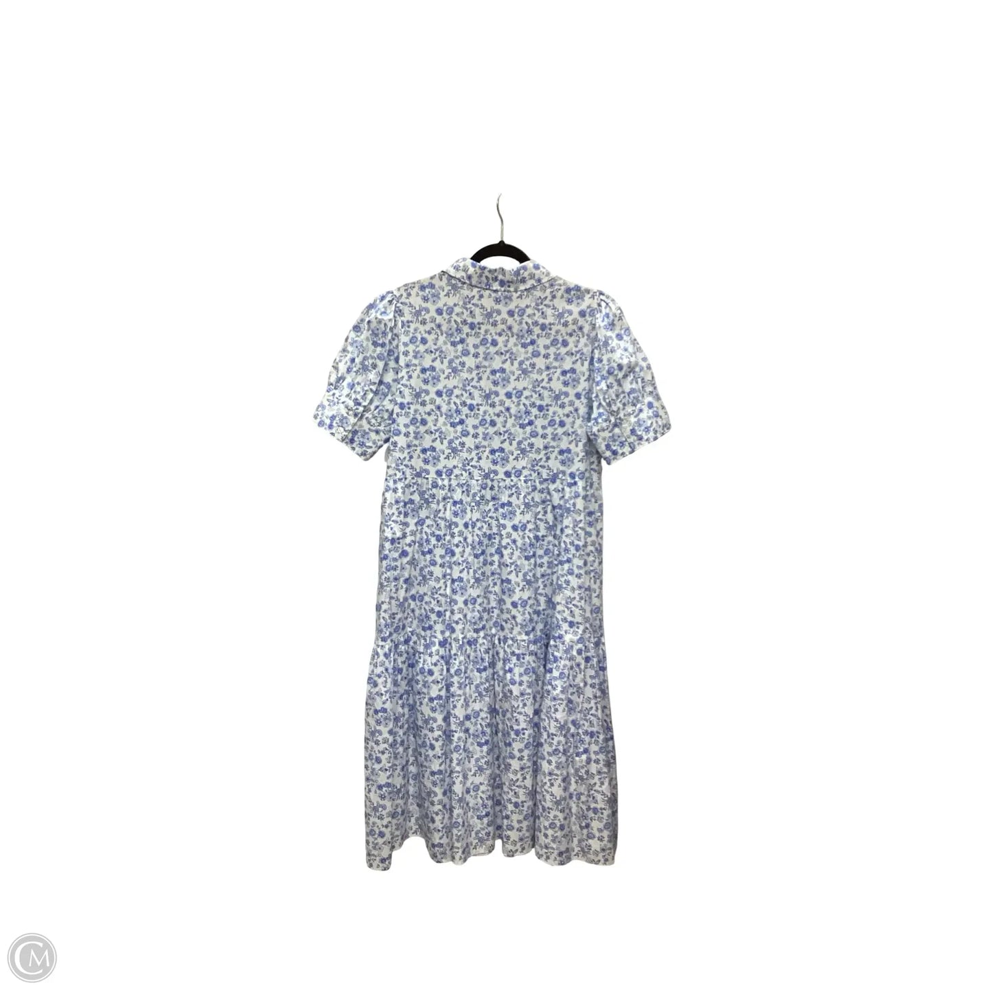Dress Casual Midi By Crown And Ivy In Blue & White, Size: Xlp
